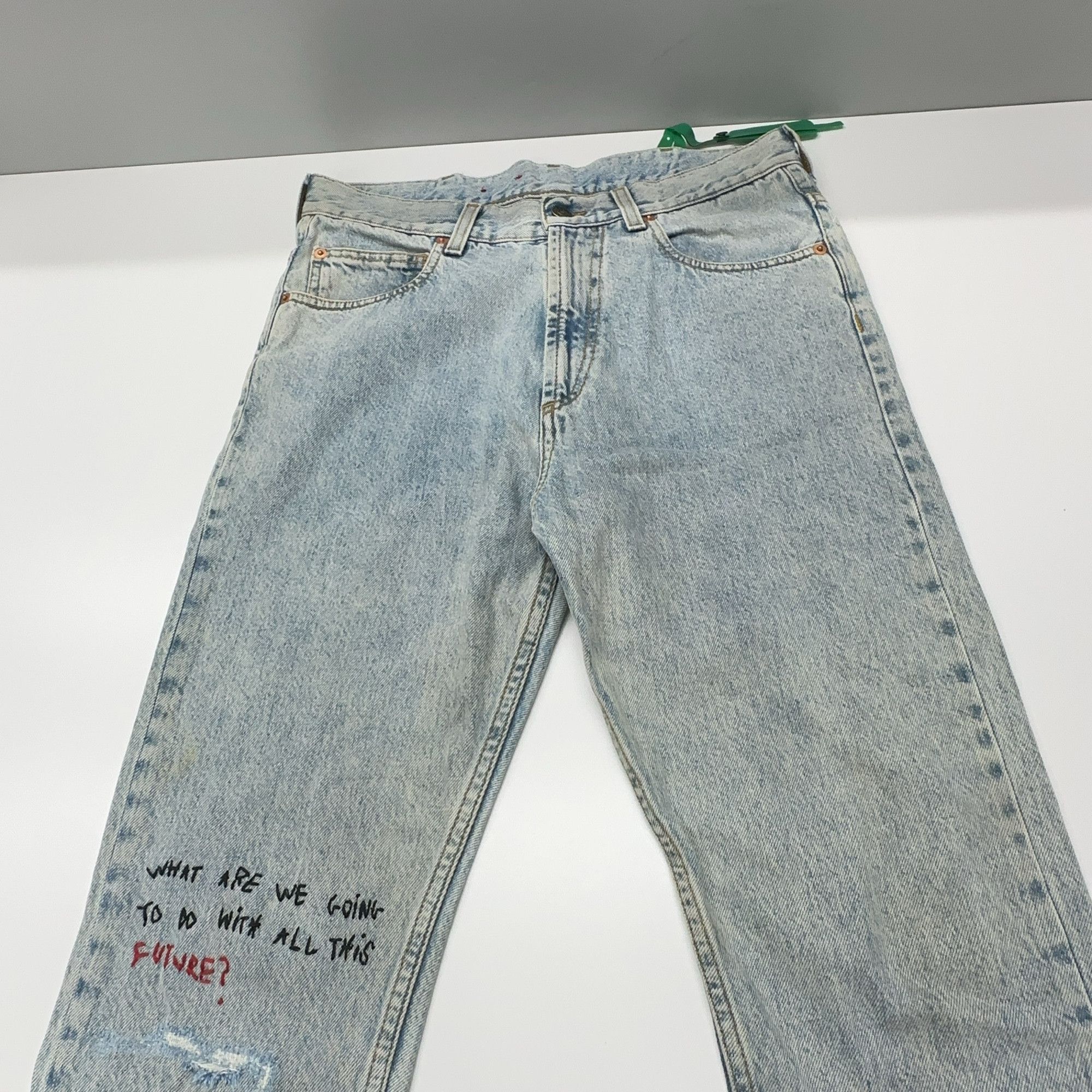 Gucci Gucci Future Graphic Denim Jeans Size 31 Size US 31 - 7 Thumbnail