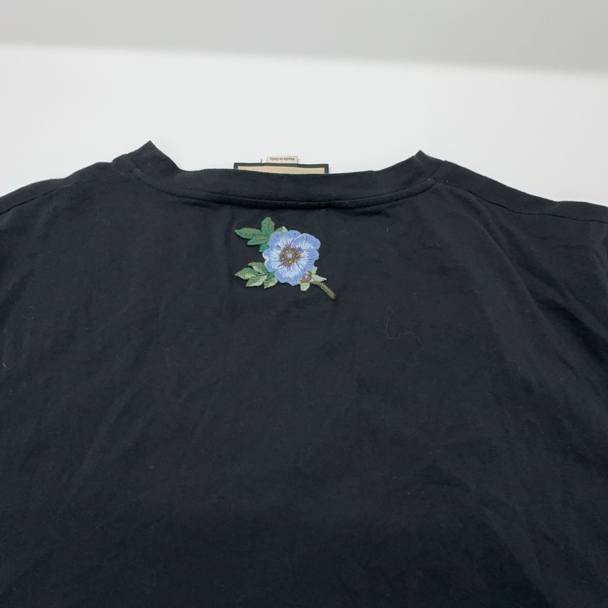 Gucci Gucci Logo Flower Embroidered T-Shirt Size S Size US S / EU 44-46 / 1 - 12 Thumbnail