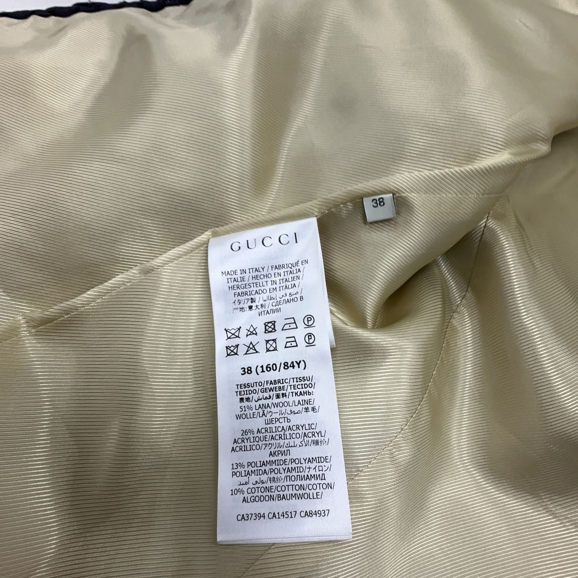 Gucci Gucci GG Logo Tweed Jacket Size 38 Size XS / US 0-2 / IT 36-38 - 3 Thumbnail