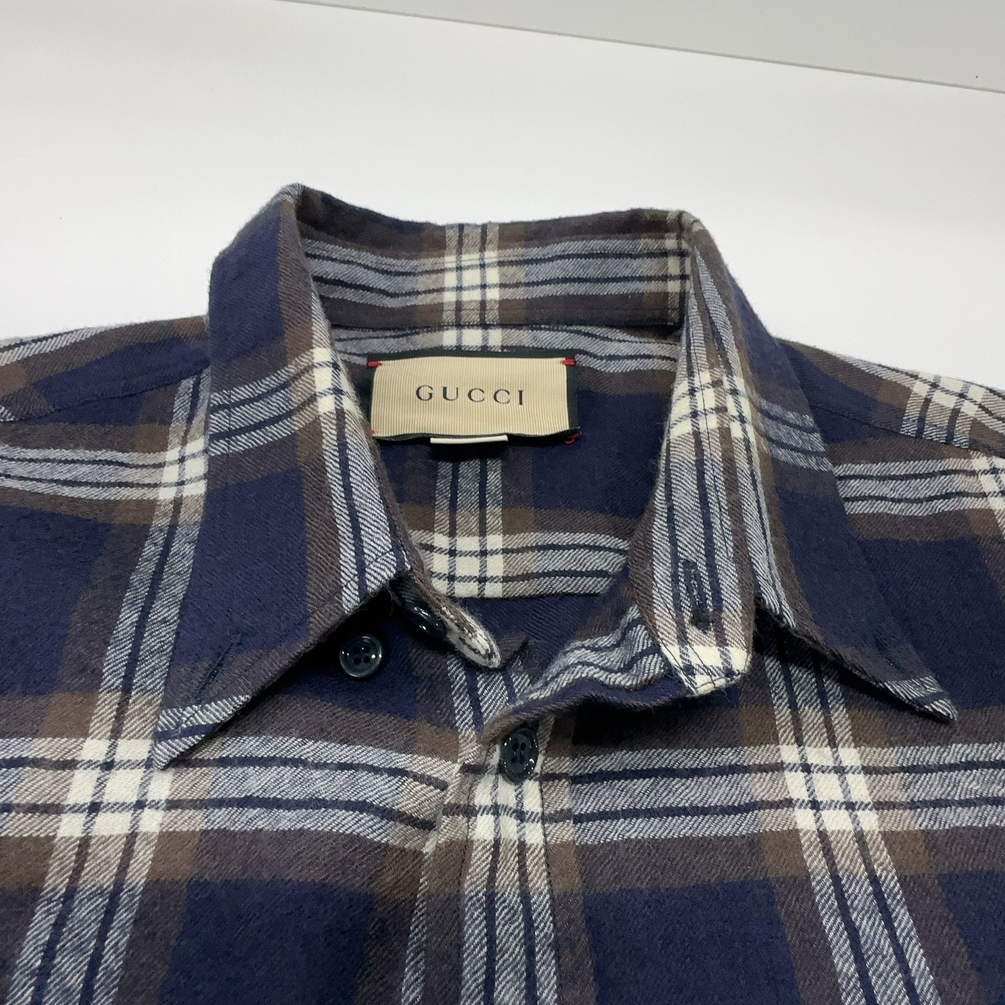 Gucci Gucci Plaid Shirt Size 50 Size US M / EU 48-50 / 2 - 5 Thumbnail