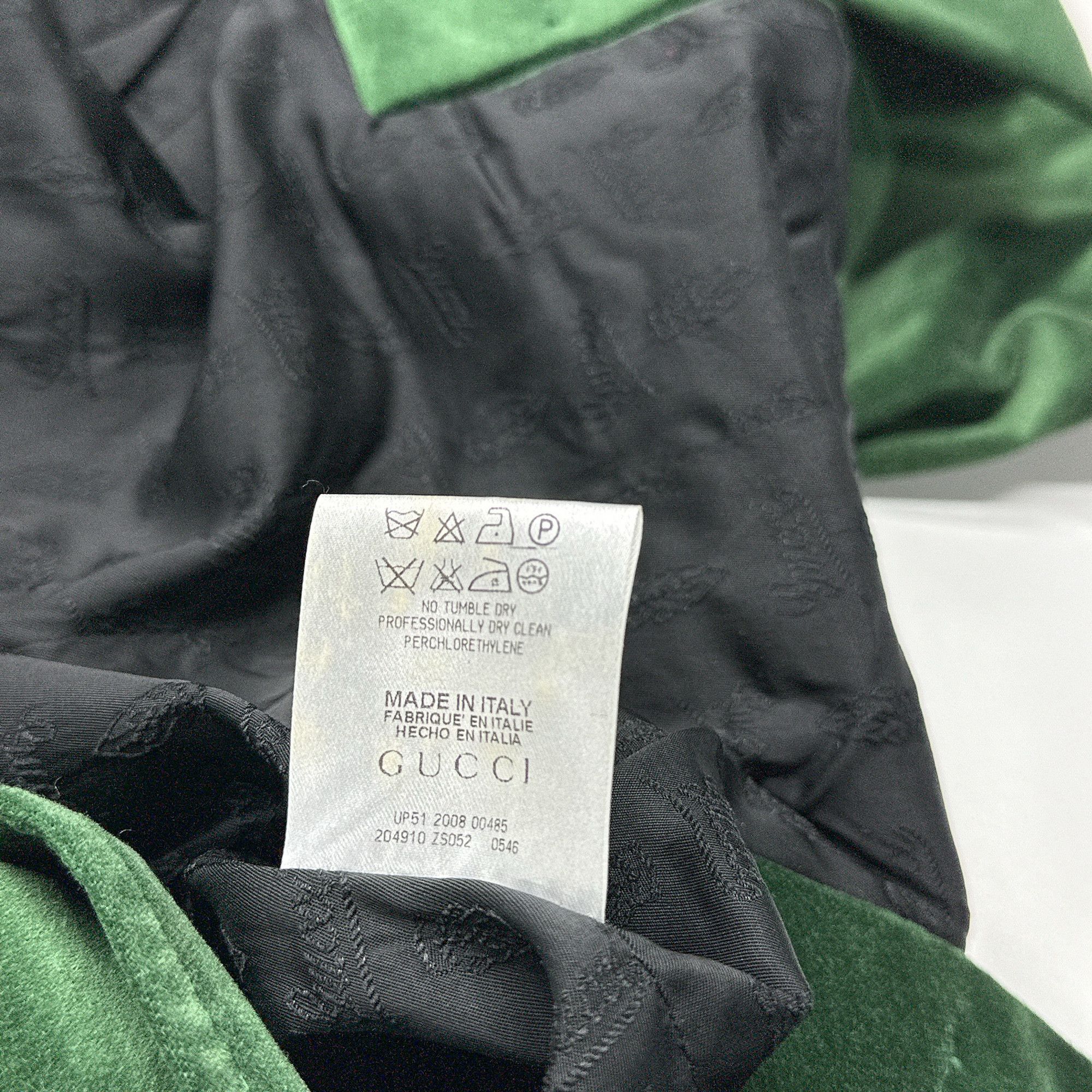 Gucci Gucci Green Velvet Blazer Size 38 Size XS / US 0-2 / IT 36-38 - 3 Thumbnail