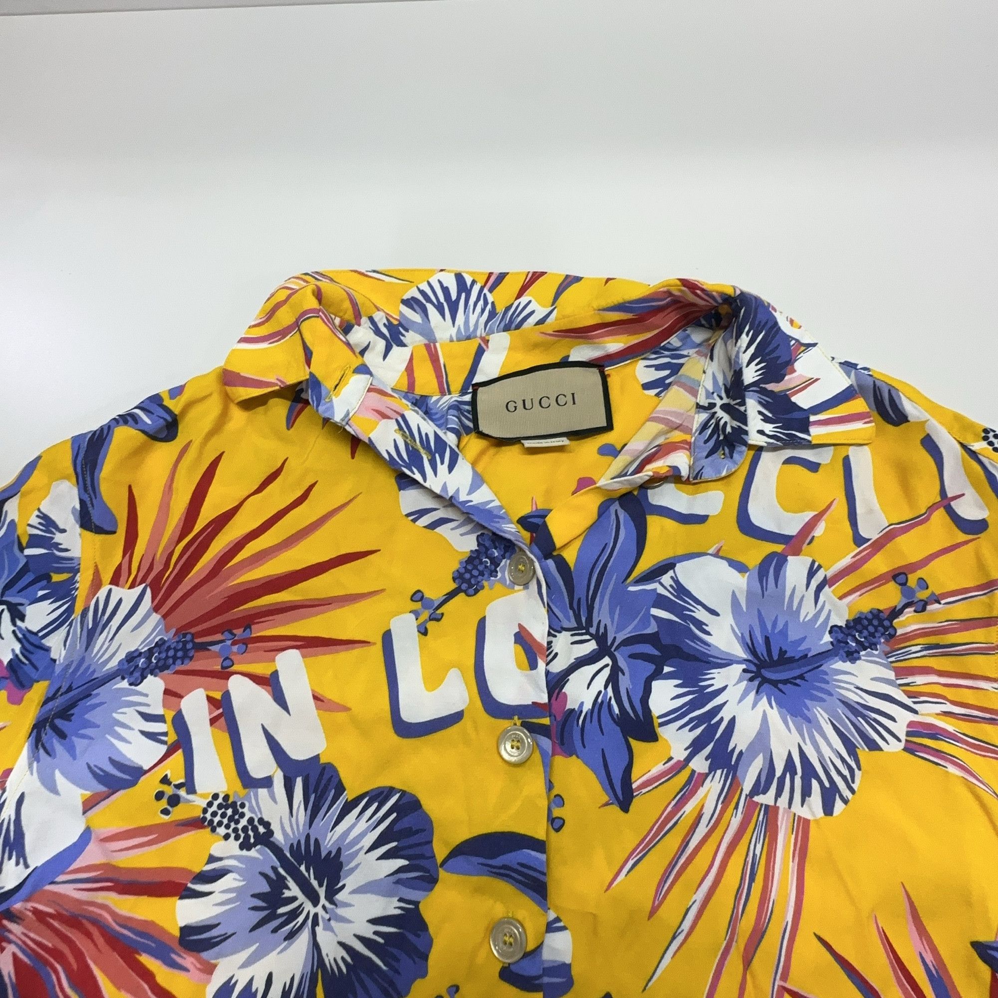 Gucci Gucci Floral Print Button Up Shirt Size 38 Size XS / US 0-2 / IT 36-38 - 6 Thumbnail