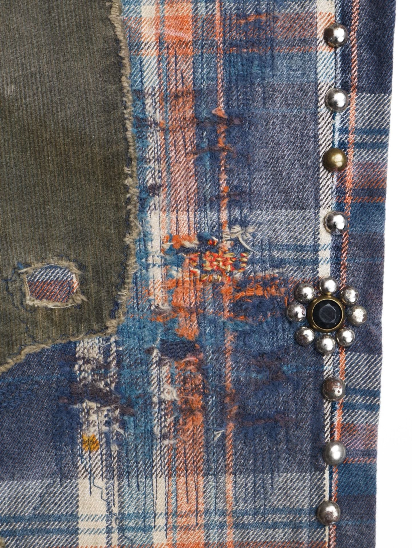Kapital Kountry KAPITAL KOUNTRY Jeweled Plaid Denim Jeans Size 30 Size US 30 / EU 46 - 5 Thumbnail