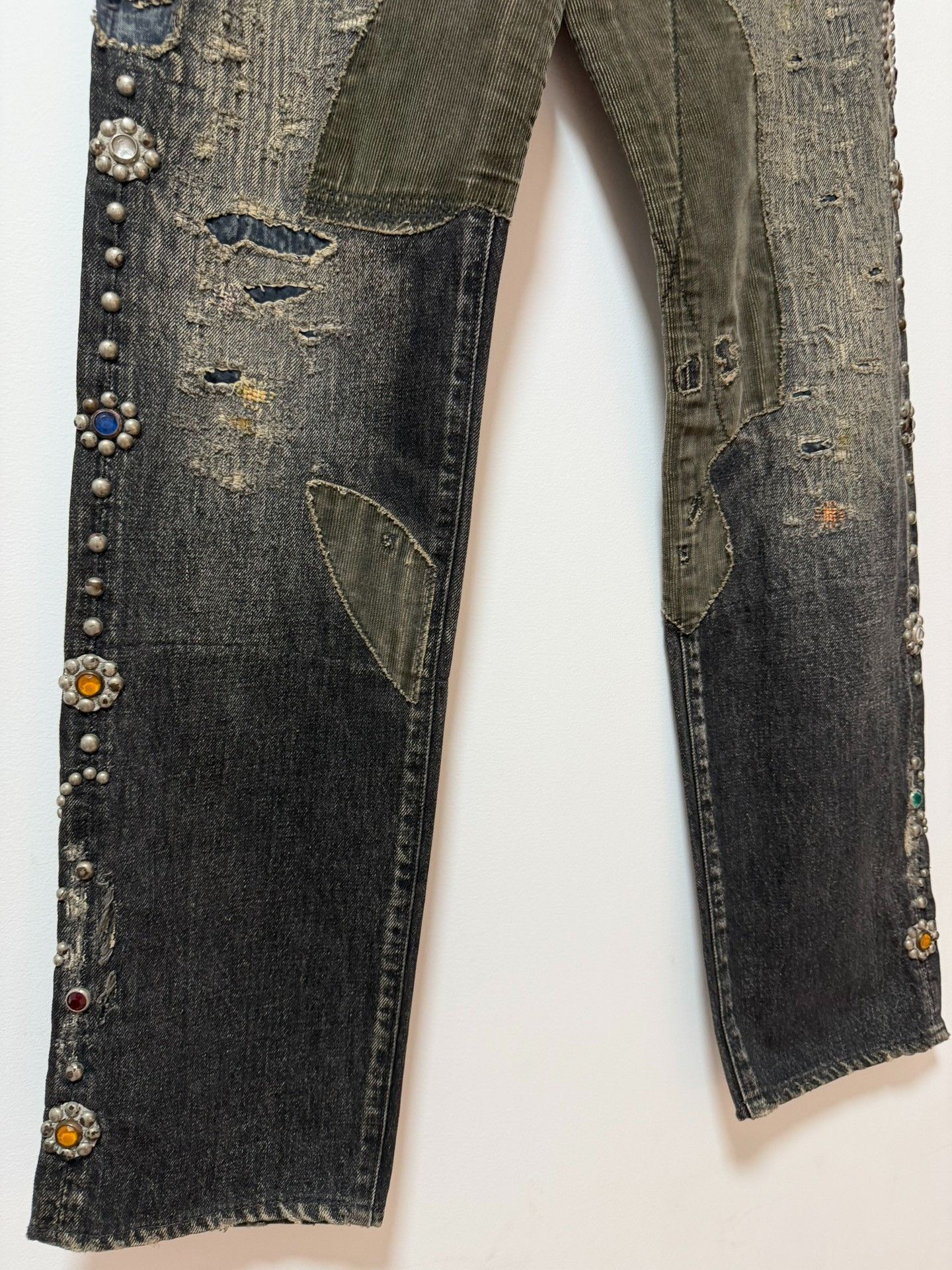 Kapital KAPITAL Distressed Gem Patchwork Jeans Size 30 Size US 30 / EU 46 - 5 Thumbnail