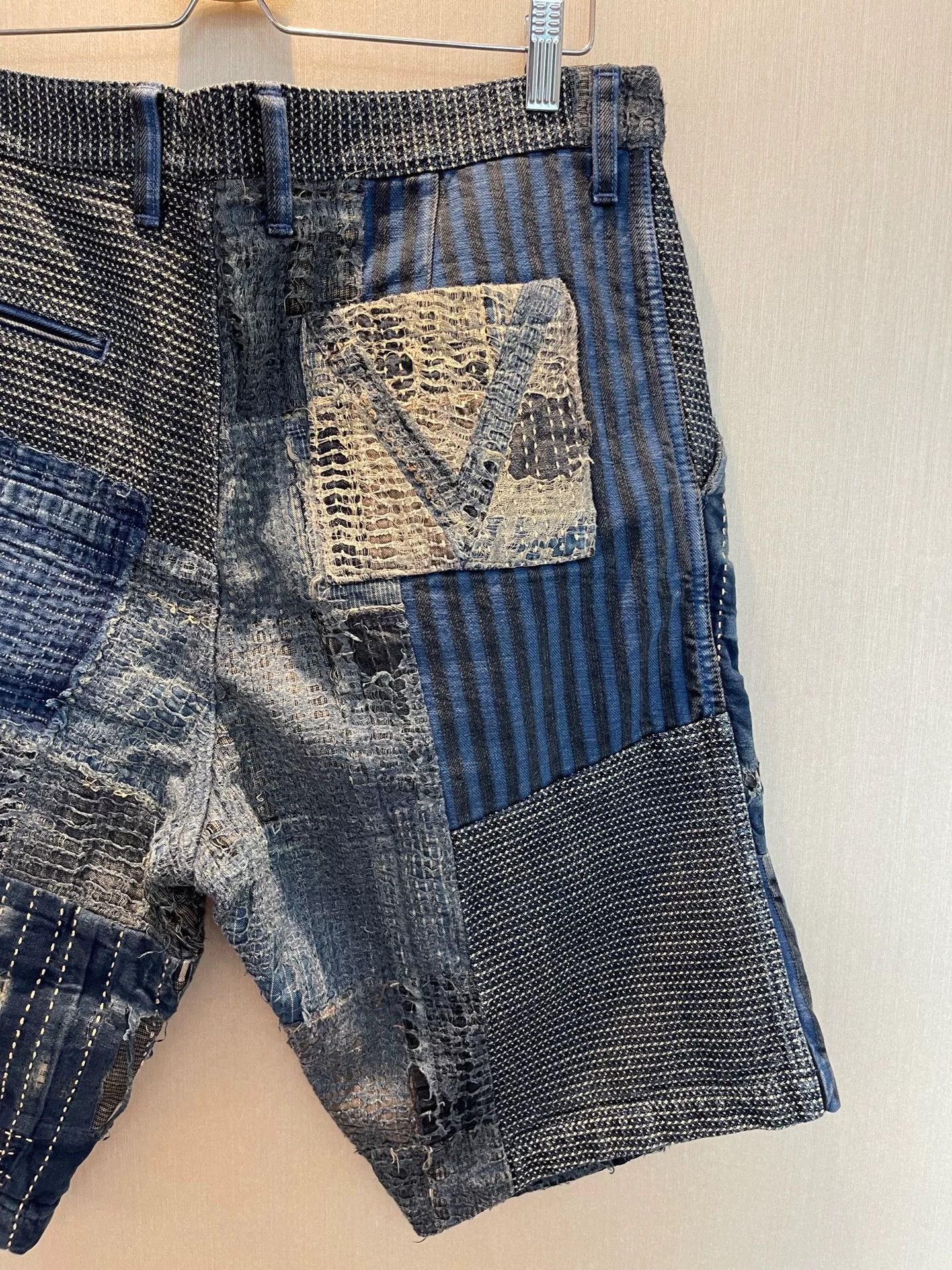 Louis Vuitton Louis Vuitton Boro Patchwork Shorts Size 32 Size US 32 / EU 48 - 7 Thumbnail