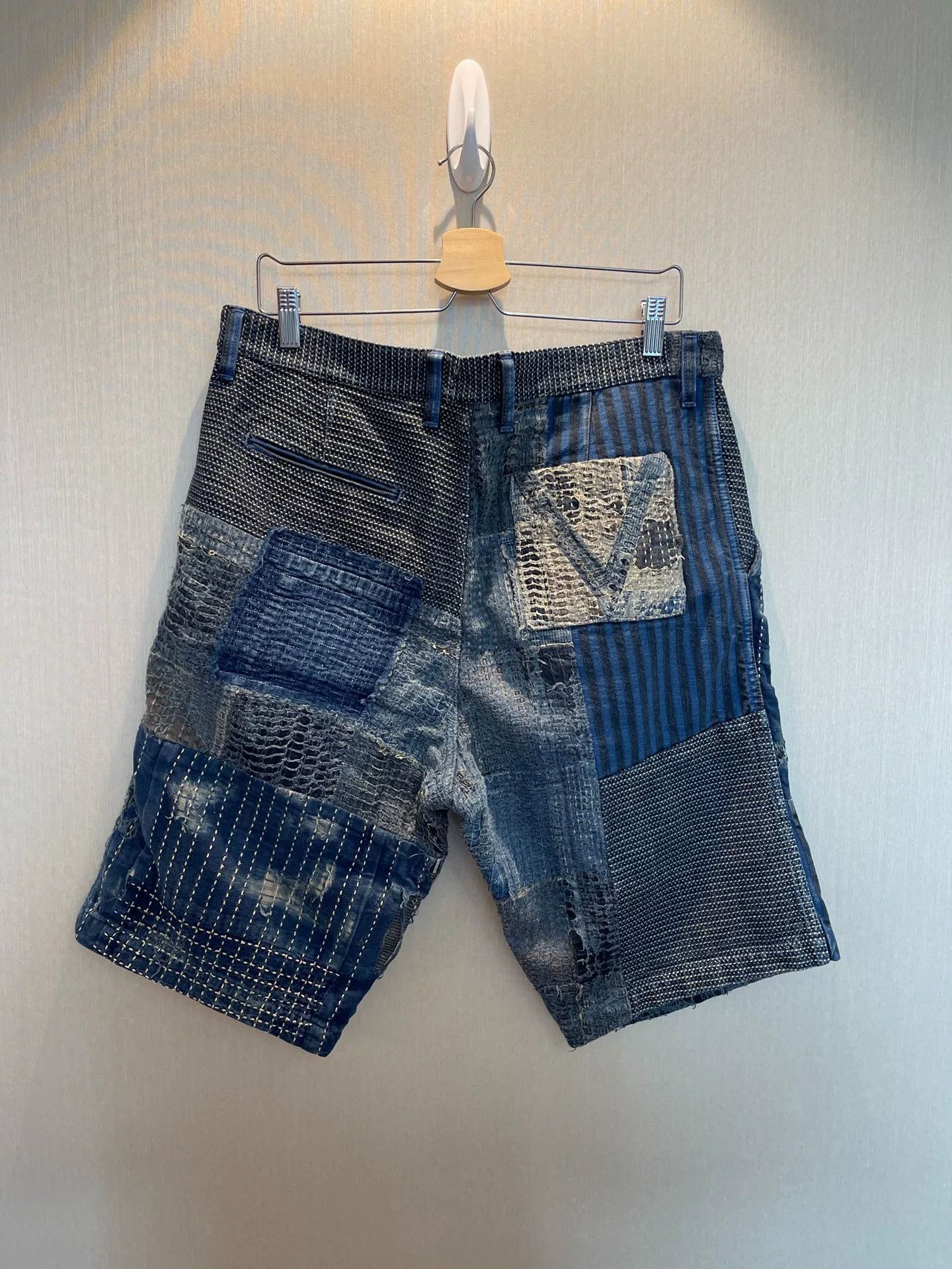 Louis Vuitton Louis Vuitton Boro Patchwork Shorts Size 32 Size US 32 / EU 48 - 5 Thumbnail