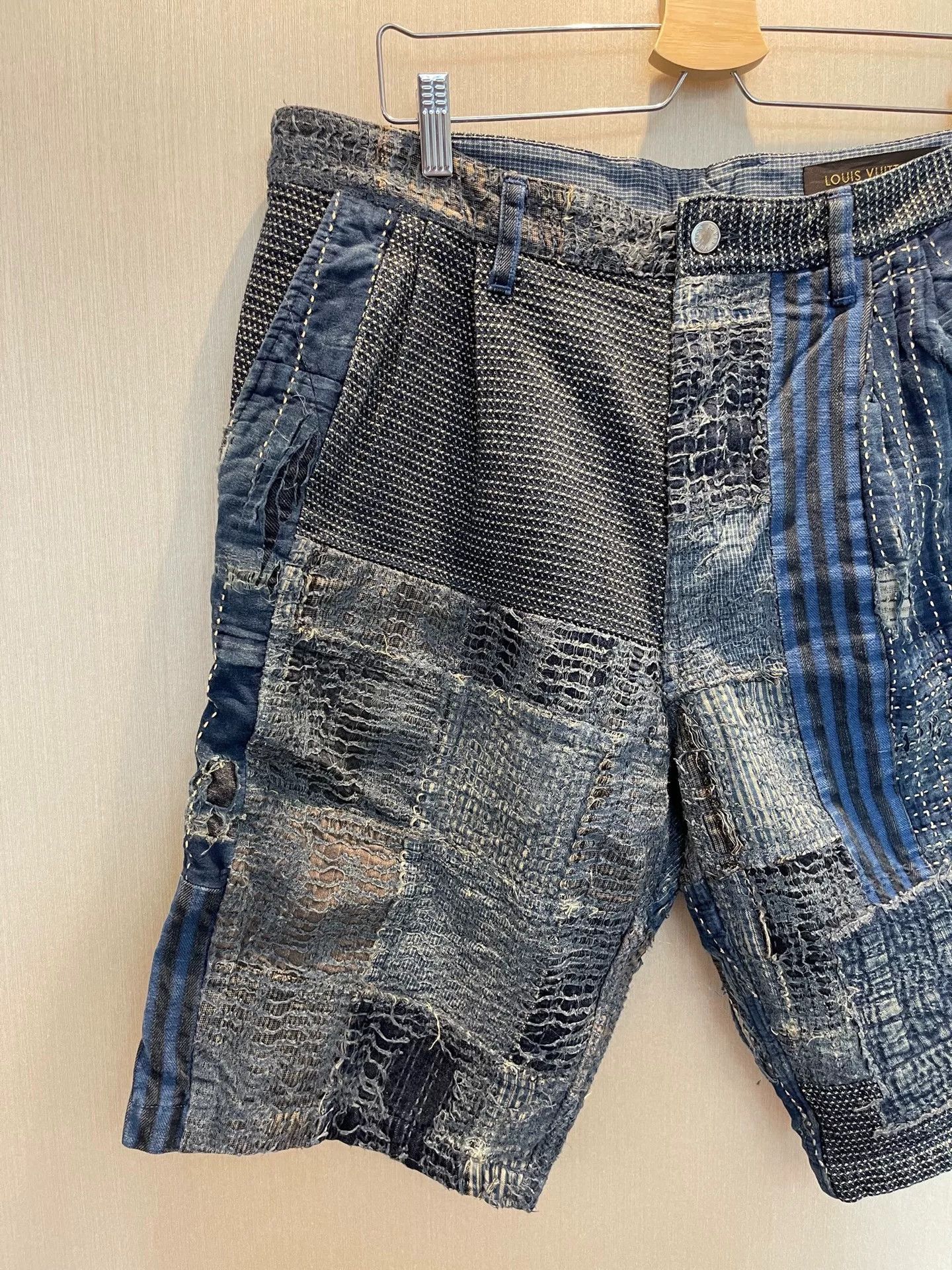 Louis Vuitton Louis Vuitton Boro Patchwork Shorts Size 32 Size US 32 / EU 48 - 4 Thumbnail