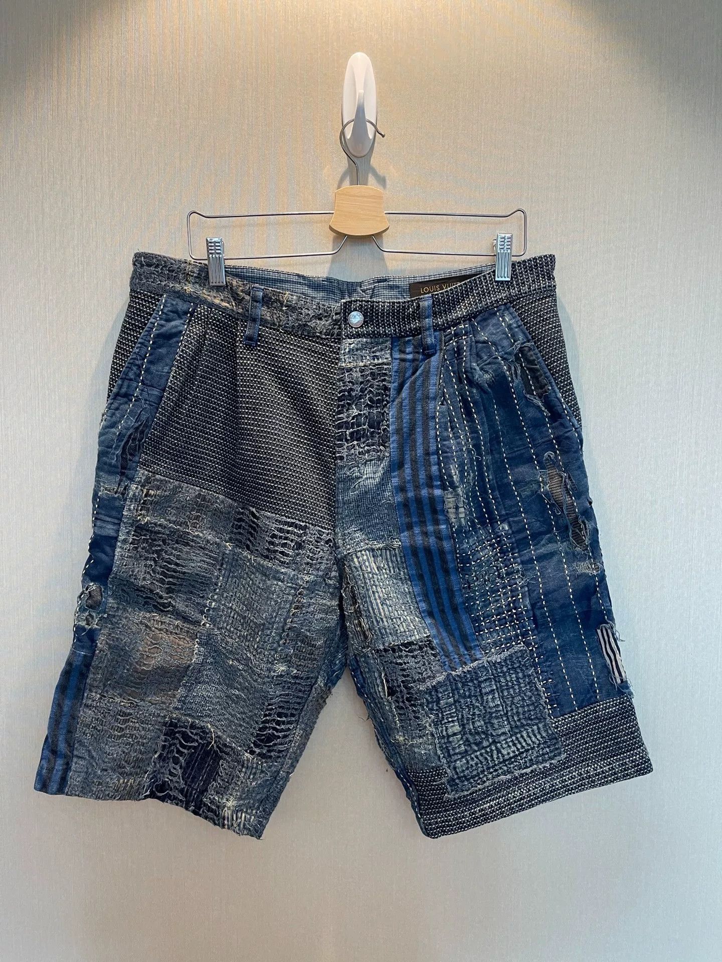 Louis Vuitton Louis Vuitton Boro Patchwork Shorts Size 32 Size US 32 / EU 48 - 2 Thumbnail