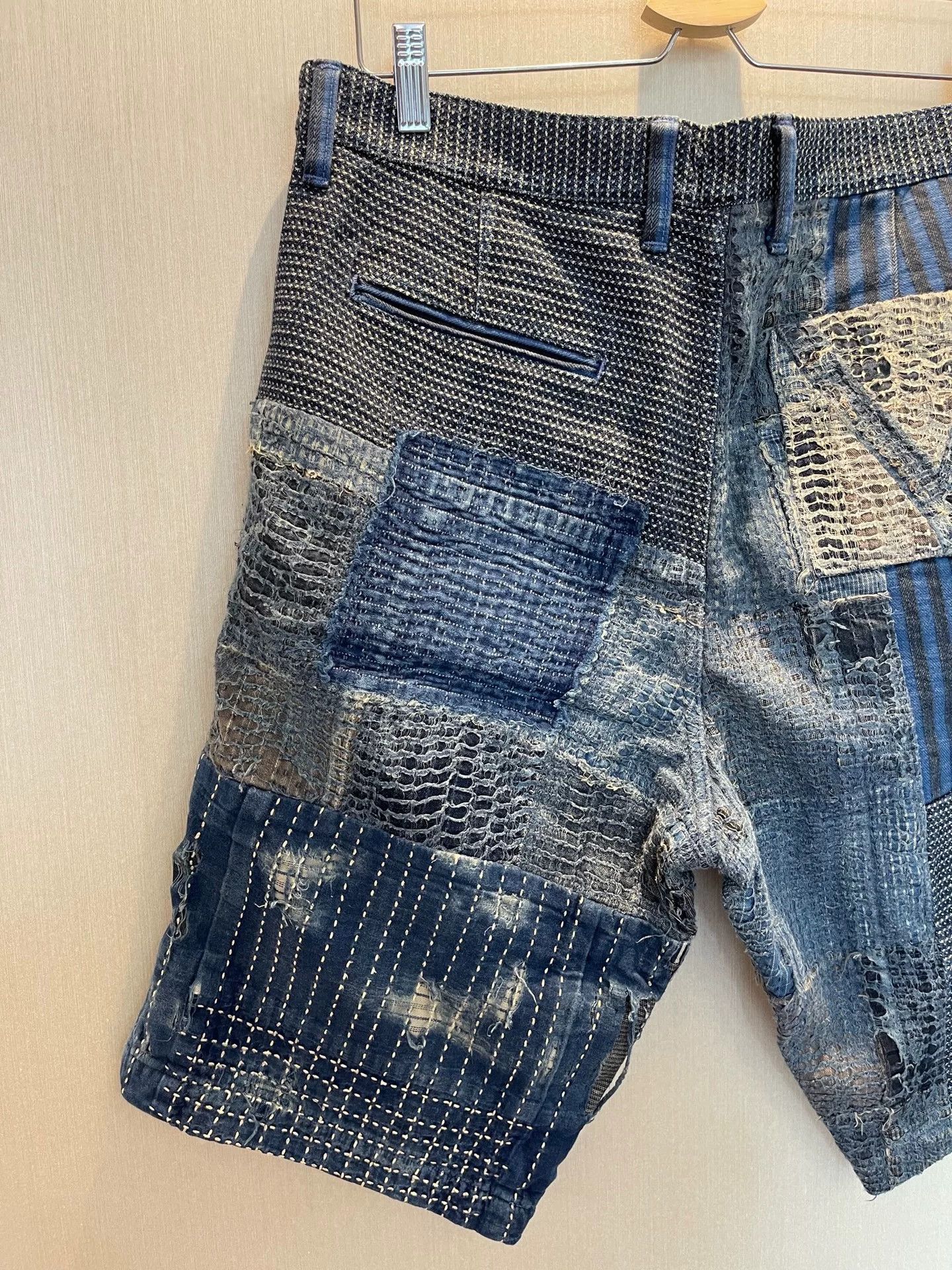 Louis Vuitton Louis Vuitton Boro Patchwork Shorts Size 32 Size US 32 / EU 48 - 6 Thumbnail