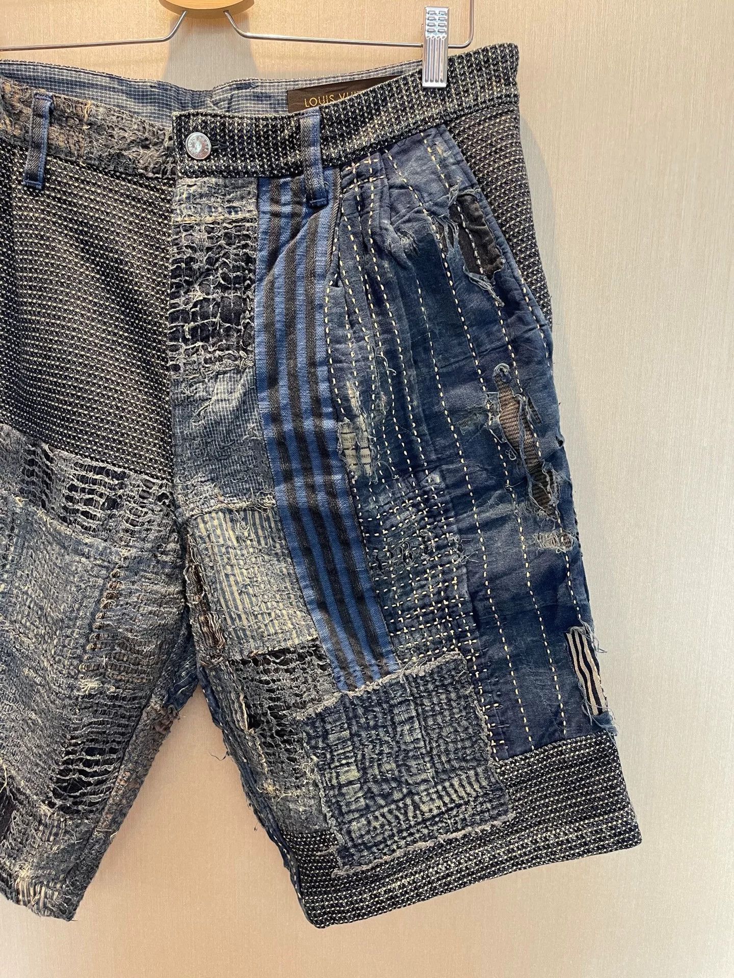 Louis Vuitton Louis Vuitton Boro Patchwork Shorts Size 32 Size US 32 / EU 48 - 3 Thumbnail