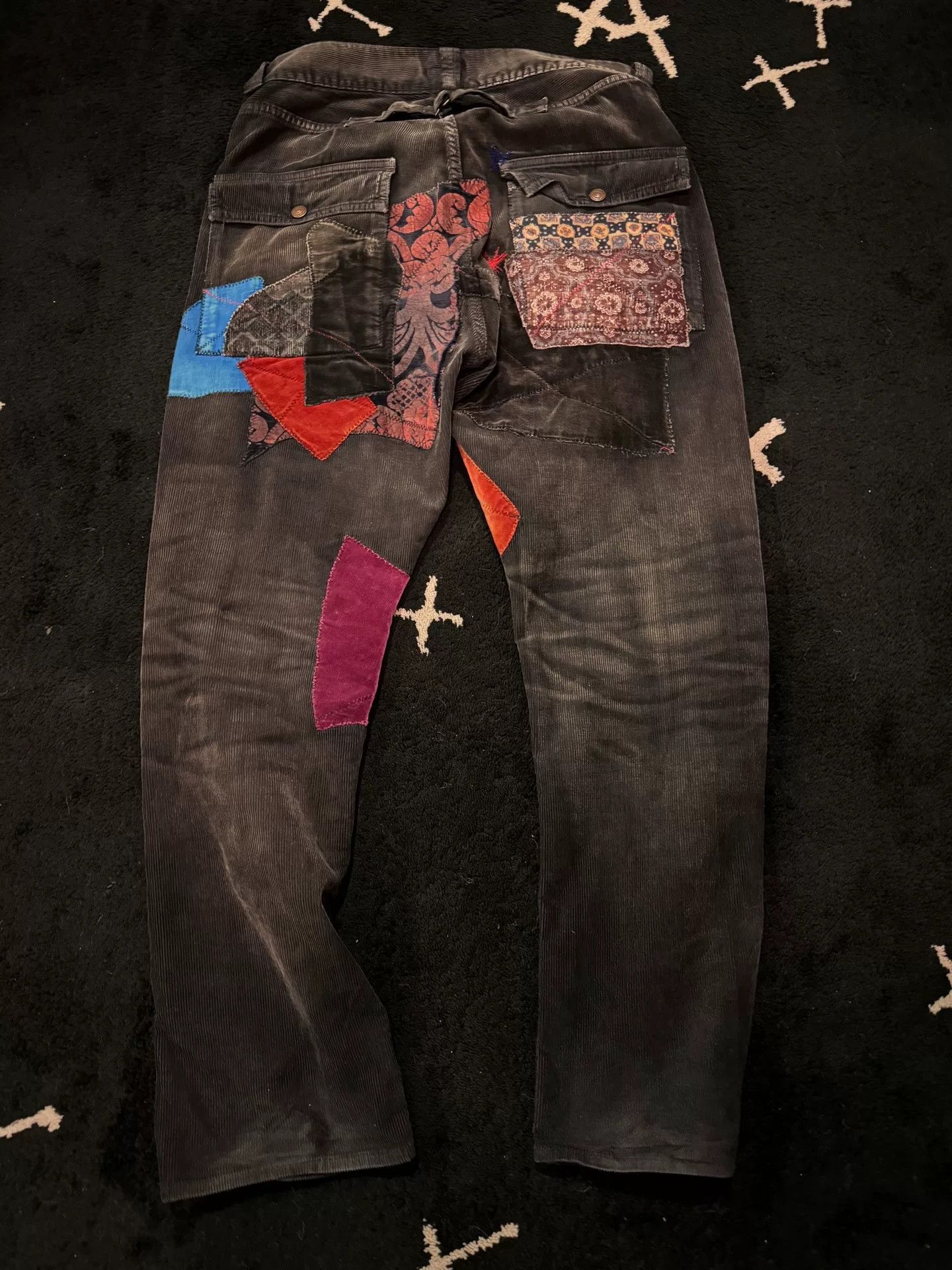 Kapital Kapital Patchwork Corduroy Cargo Pants Size 32 Size US 32 / EU 48 - 3 Thumbnail