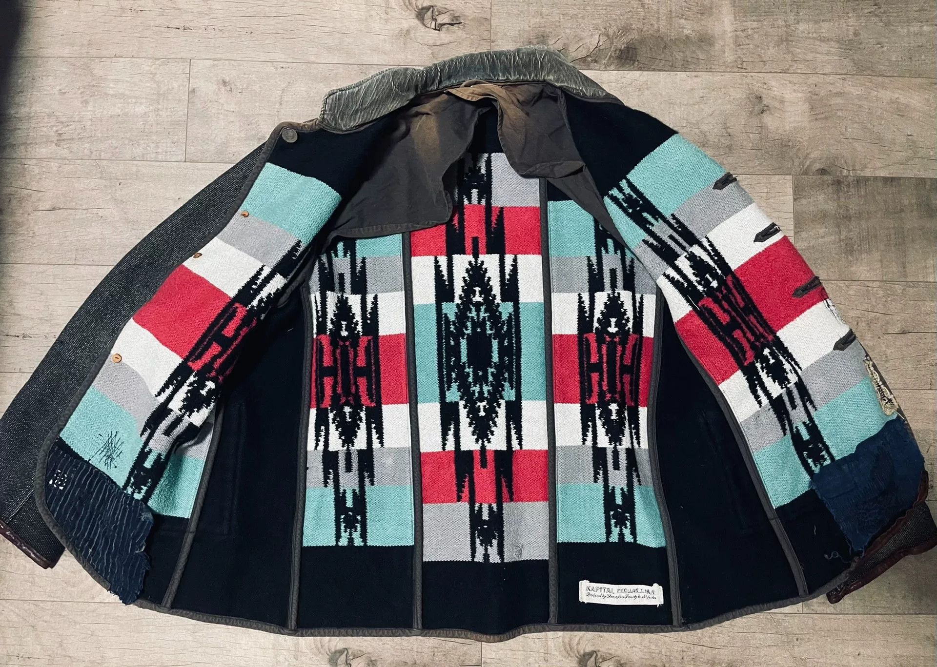 Kapital Kapital Navajo Pattern Sashiko Jacket Size L Size US L / EU 52-54 / 3 - 4 Thumbnail