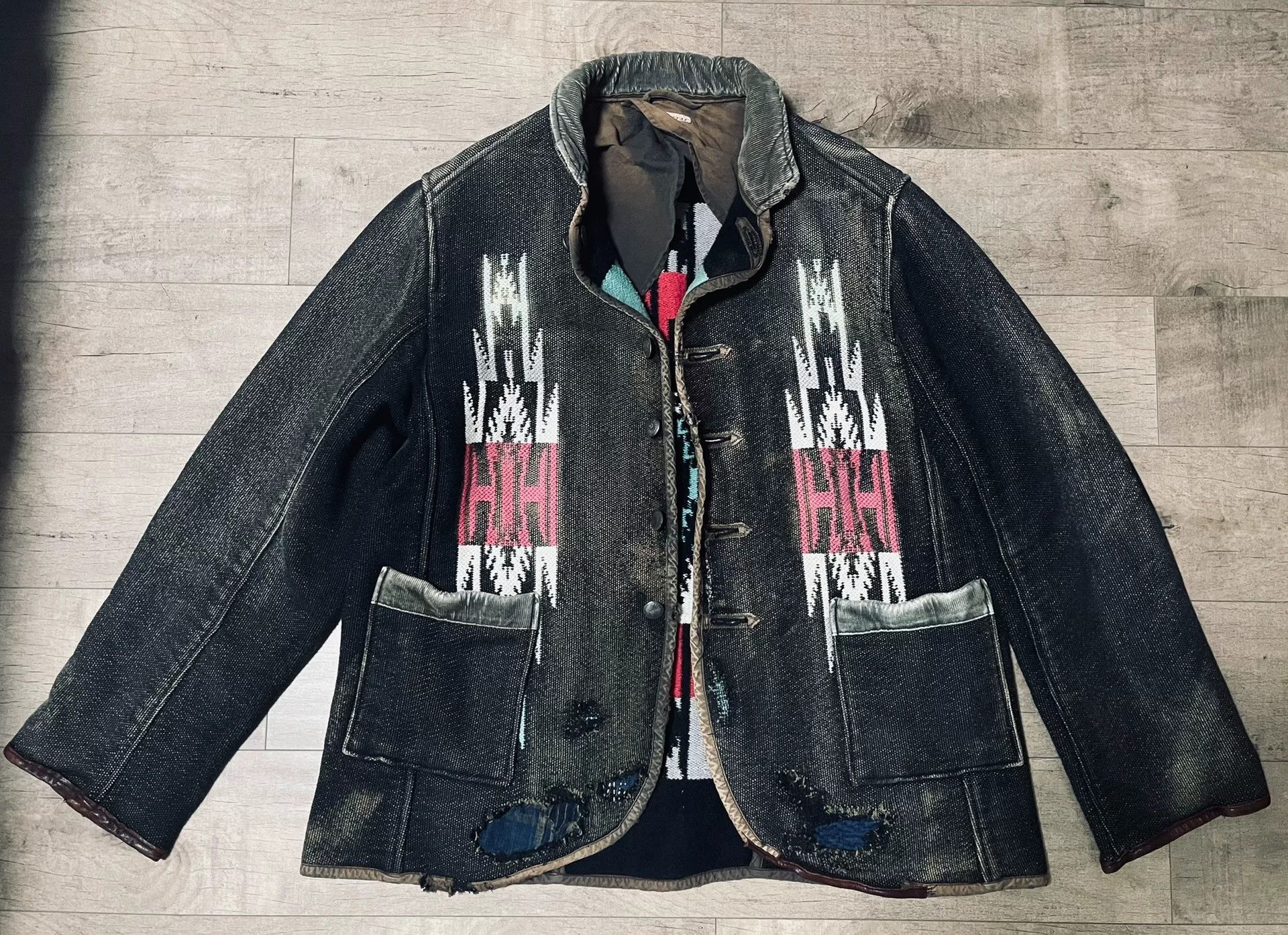 Kapital Kapital Navajo Pattern Sashiko Jacket Size L Size US L / EU 52-54 / 3 - 2 Thumbnail