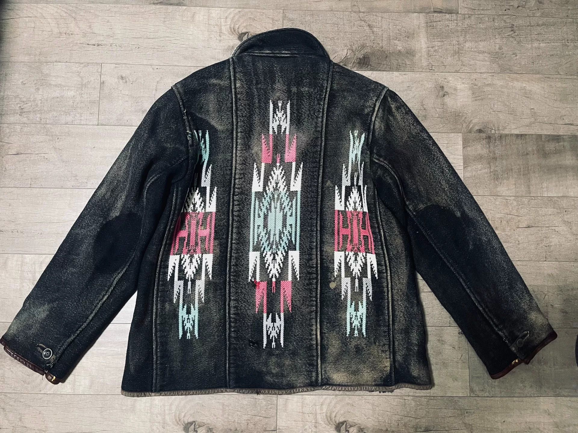 Kapital Kapital Navajo Pattern Sashiko Jacket Size L Size US L / EU 52-54 / 3 - 3 Thumbnail