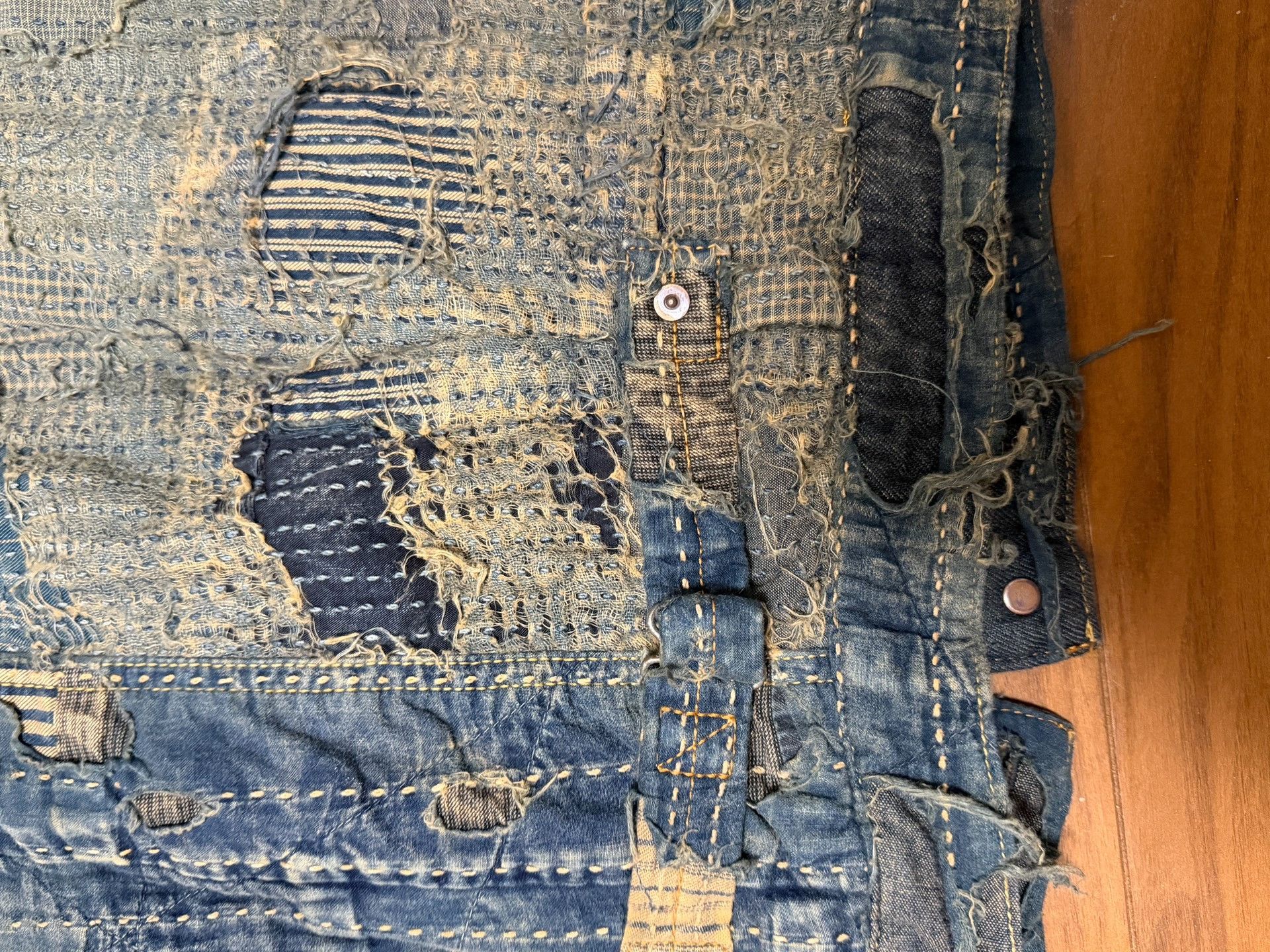 Kapital Kapital Kountry Boro Patchwork Denim Jacket XXL Size US XXL / EU 58 / 5 - 4 Thumbnail