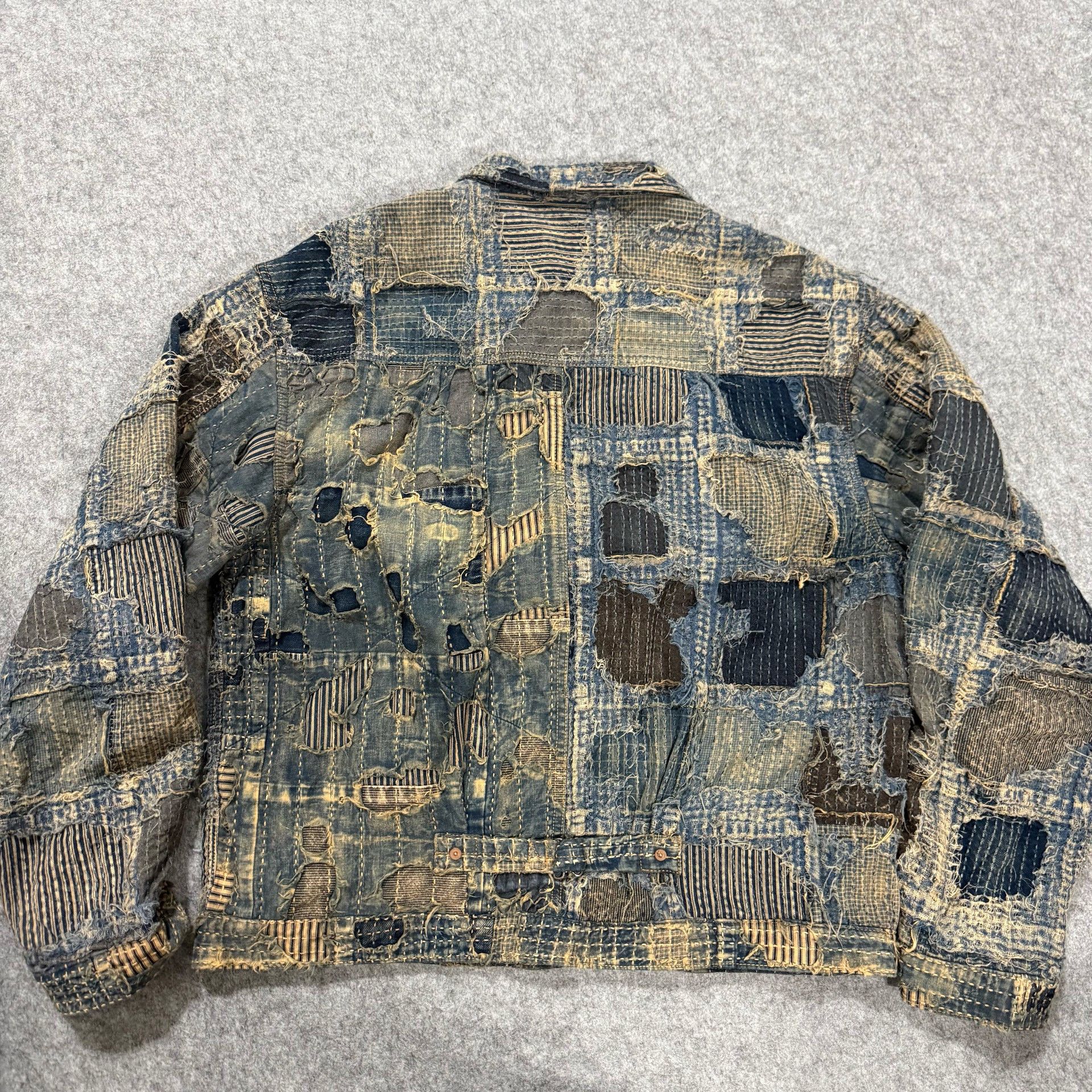 Kapital KAPITAL Boro Patchwork Denim Jacket Size XXL Size US XXL / EU 58 / 5 - 3 Thumbnail