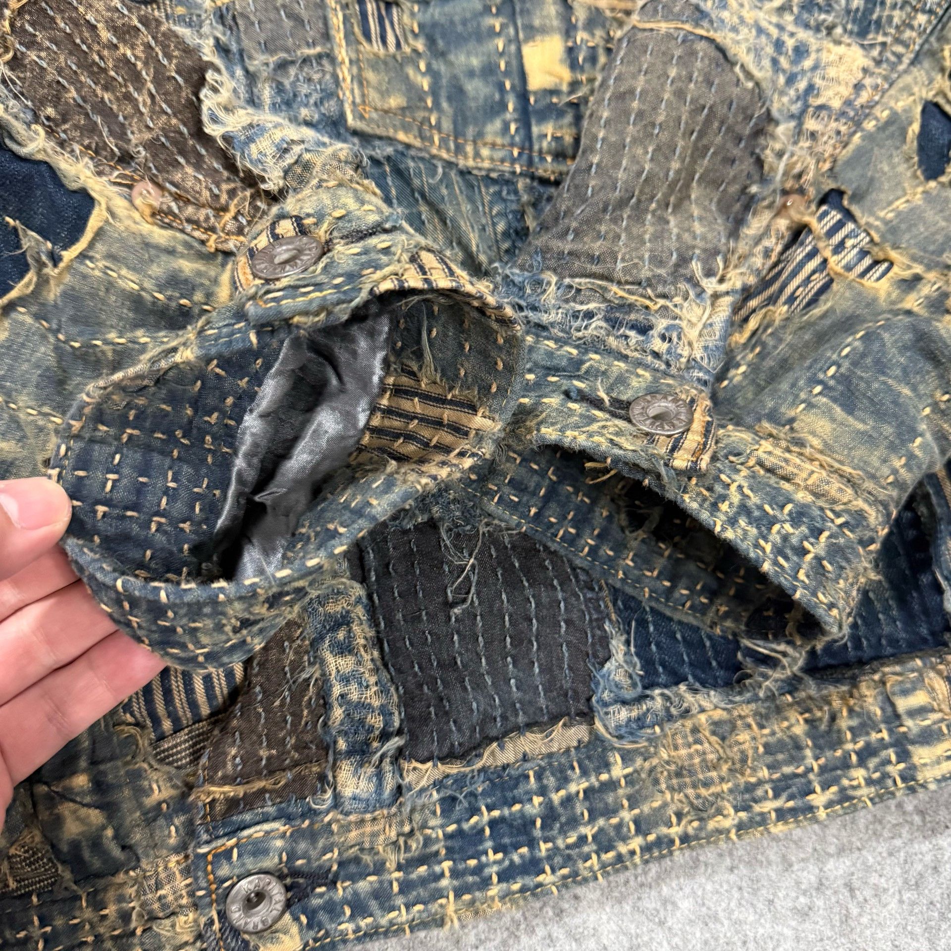 Kapital KAPITAL Boro Patchwork Denim Jacket Size XXL Size US XXL / EU 58 / 5 - 5 Thumbnail