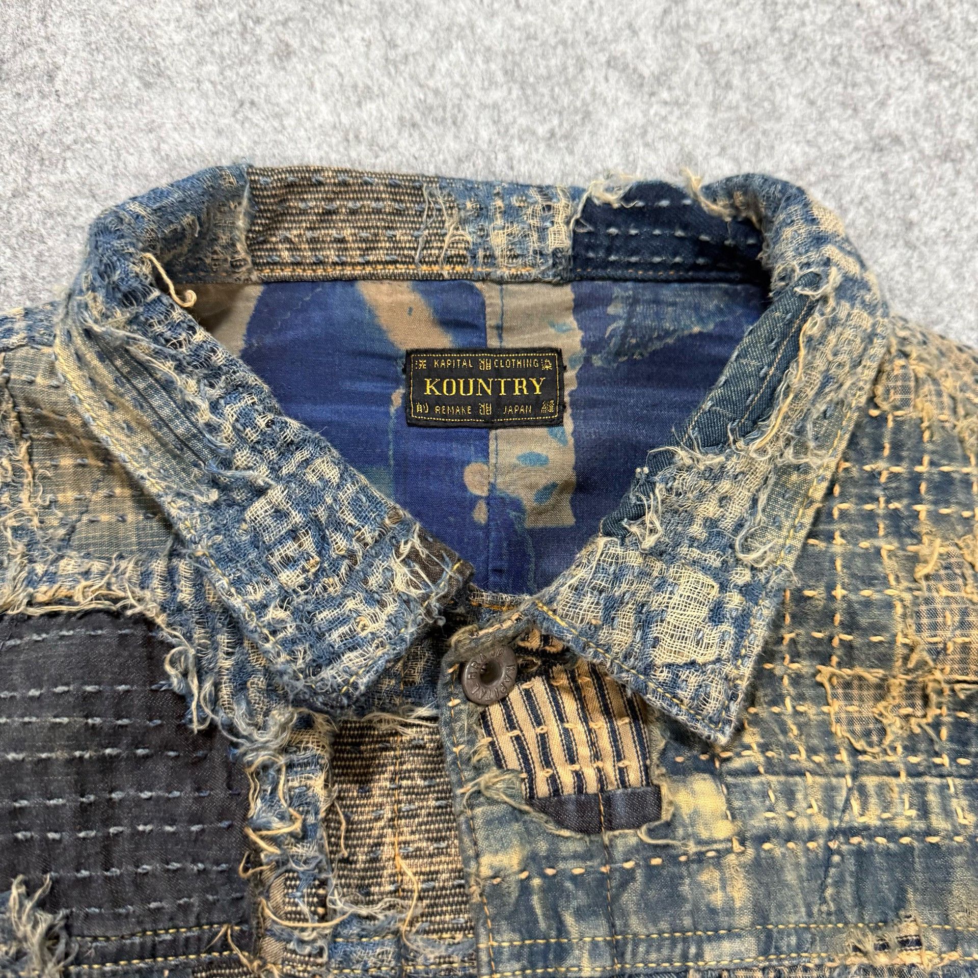 Kapital KAPITAL Boro Patchwork Denim Jacket Size XXL Size US XXL / EU 58 / 5 - 6 Thumbnail
