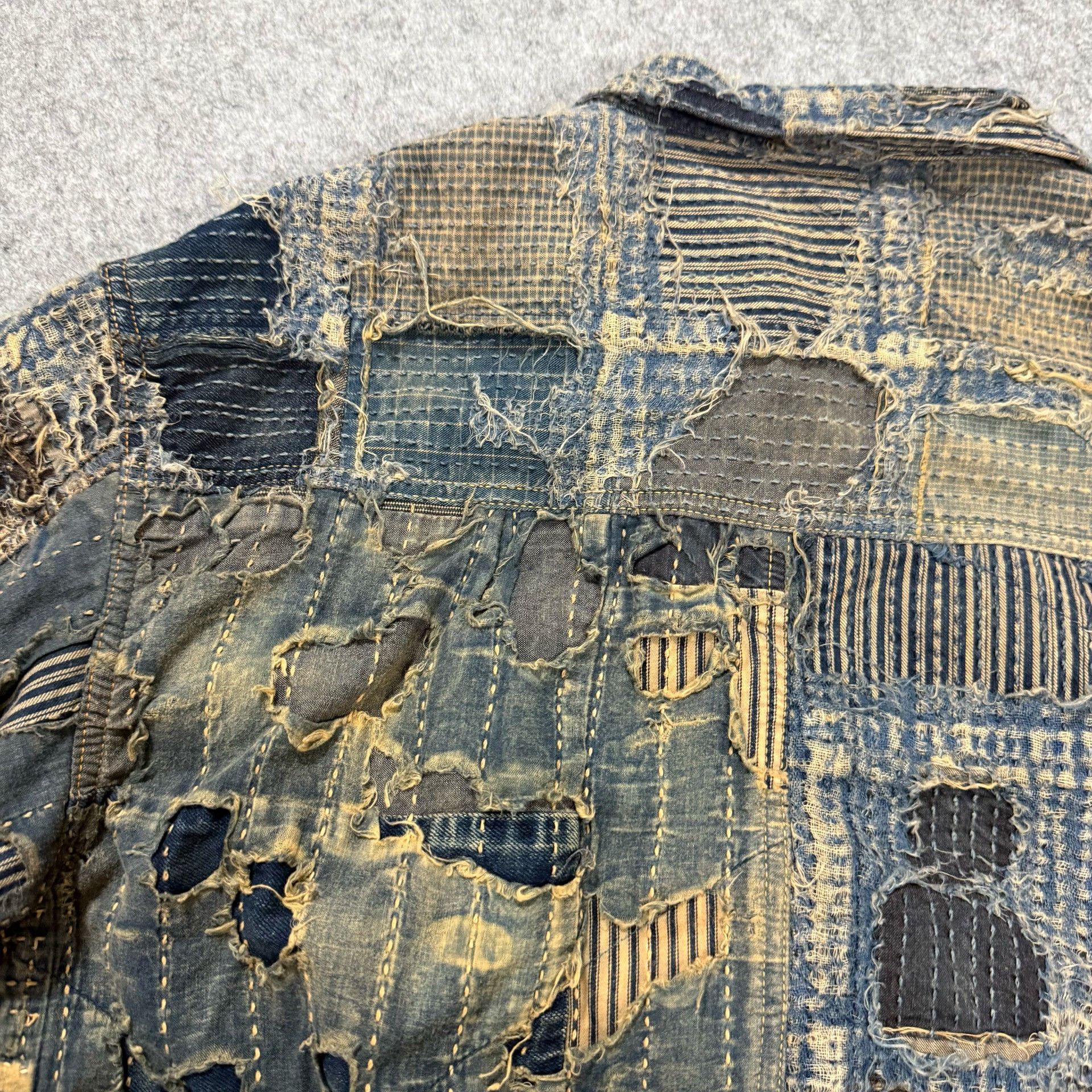 Kapital KAPITAL Boro Patchwork Denim Jacket Size XXL Size US XXL / EU 58 / 5 - 7 Thumbnail