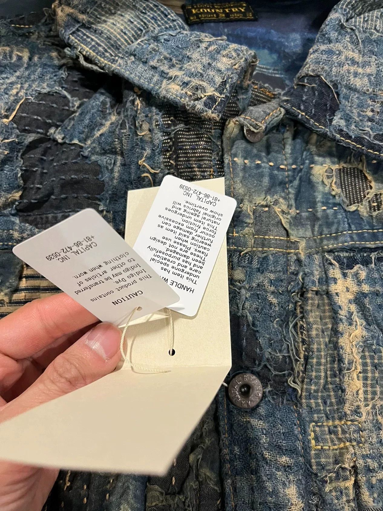 Kapital KAPITAL Kountry Boro Denim Jacket Size 5 Size US XXL / EU 58 / 5 - 6 Thumbnail