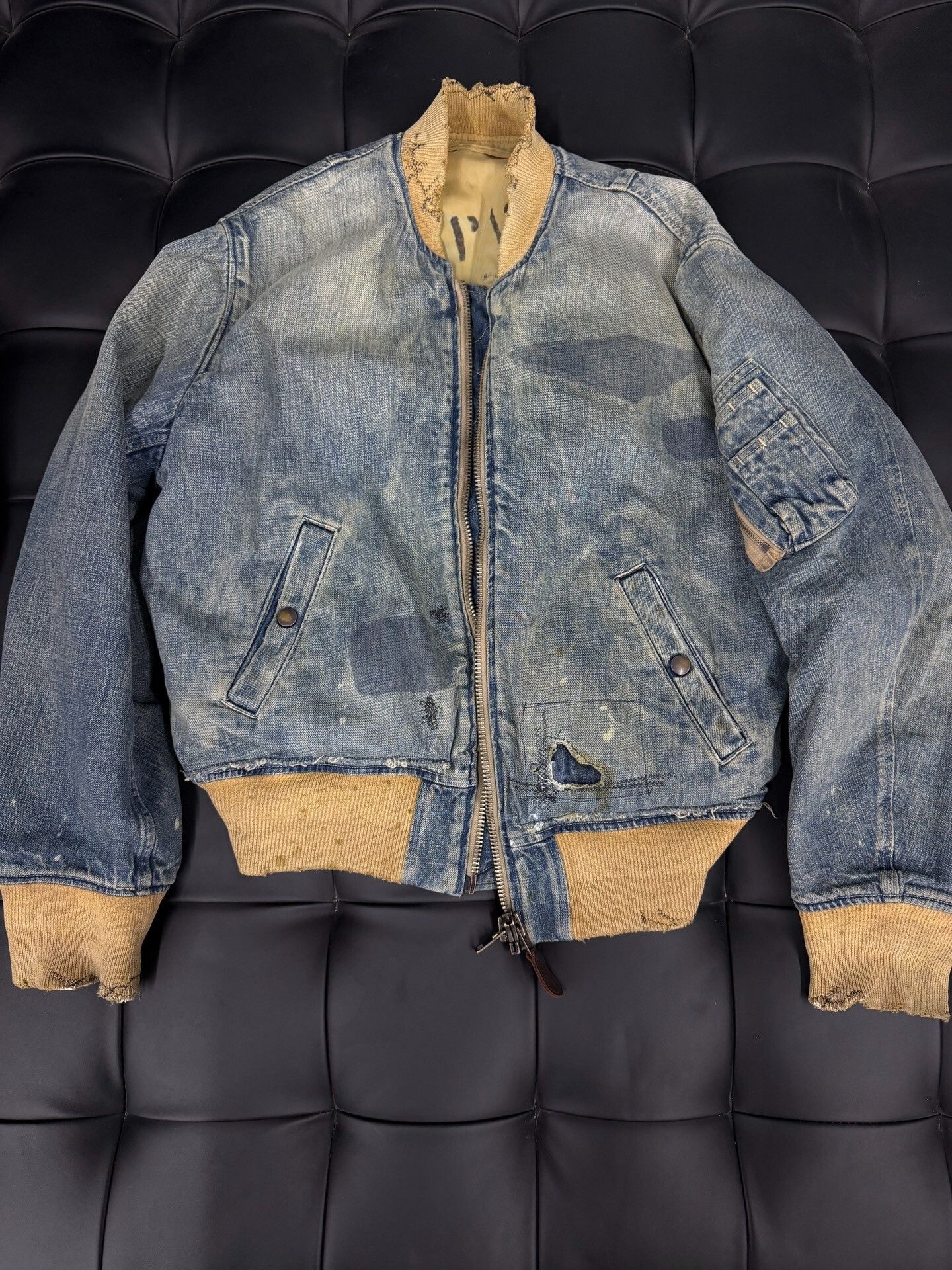 Kapital Kapital Studded Reversible Bomber Jacket Size M Size US M / EU 48-50 / 2 - 2 Thumbnail