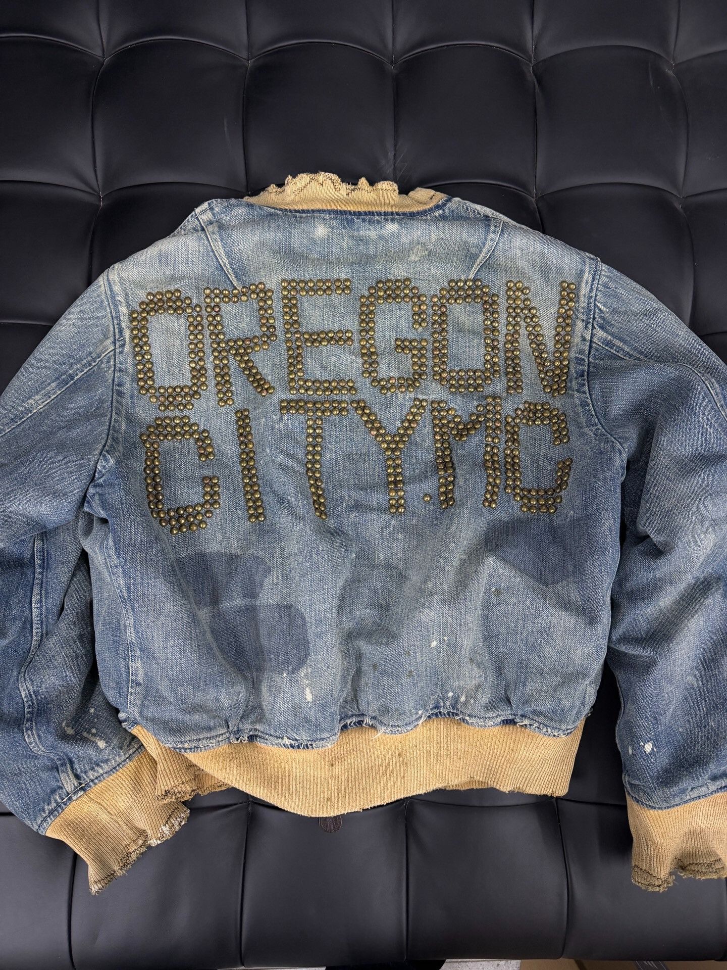 Kapital Kapital Studded Reversible Bomber Jacket Size M Size US M / EU 48-50 / 2 - 4 Thumbnail