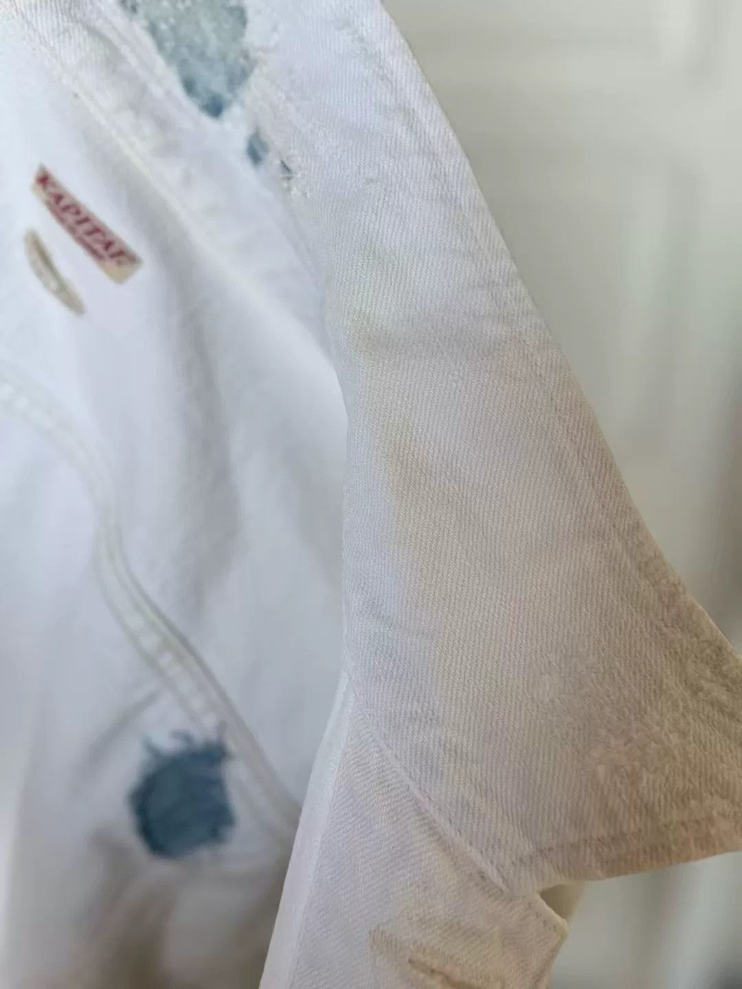 Kapital Kapital Bead Embroidery White Denim Jacket Size 40 Size US XXS / EU 40 - 9 Thumbnail