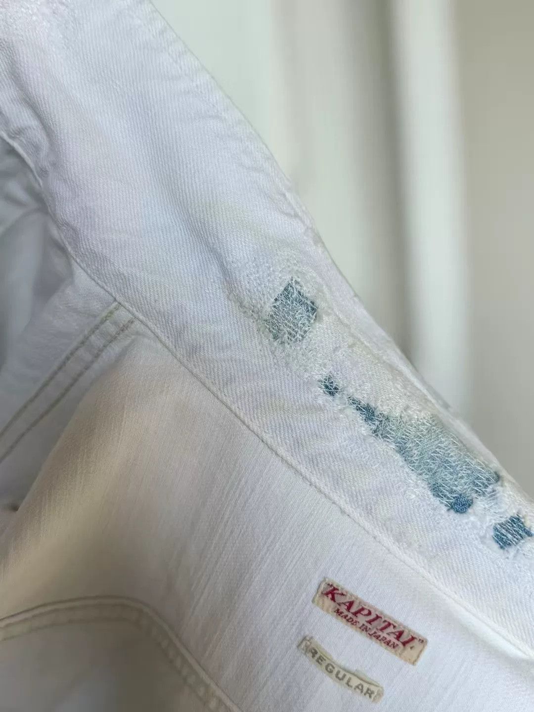 Kapital Kapital Bead Embroidery White Denim Jacket Size 40 Size US XXS / EU 40 - 8 Thumbnail