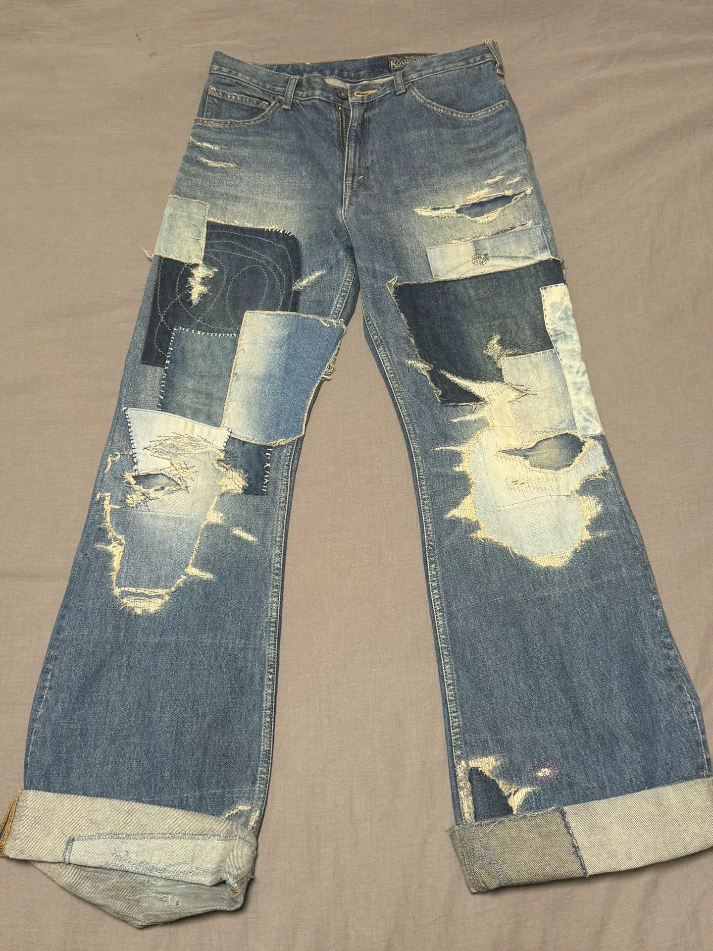 Kapital Kountry KAPITAL KOUNTRY Patchwork Denim Jeans Size 36 Size US 36 / EU 52 - 2 Thumbnail