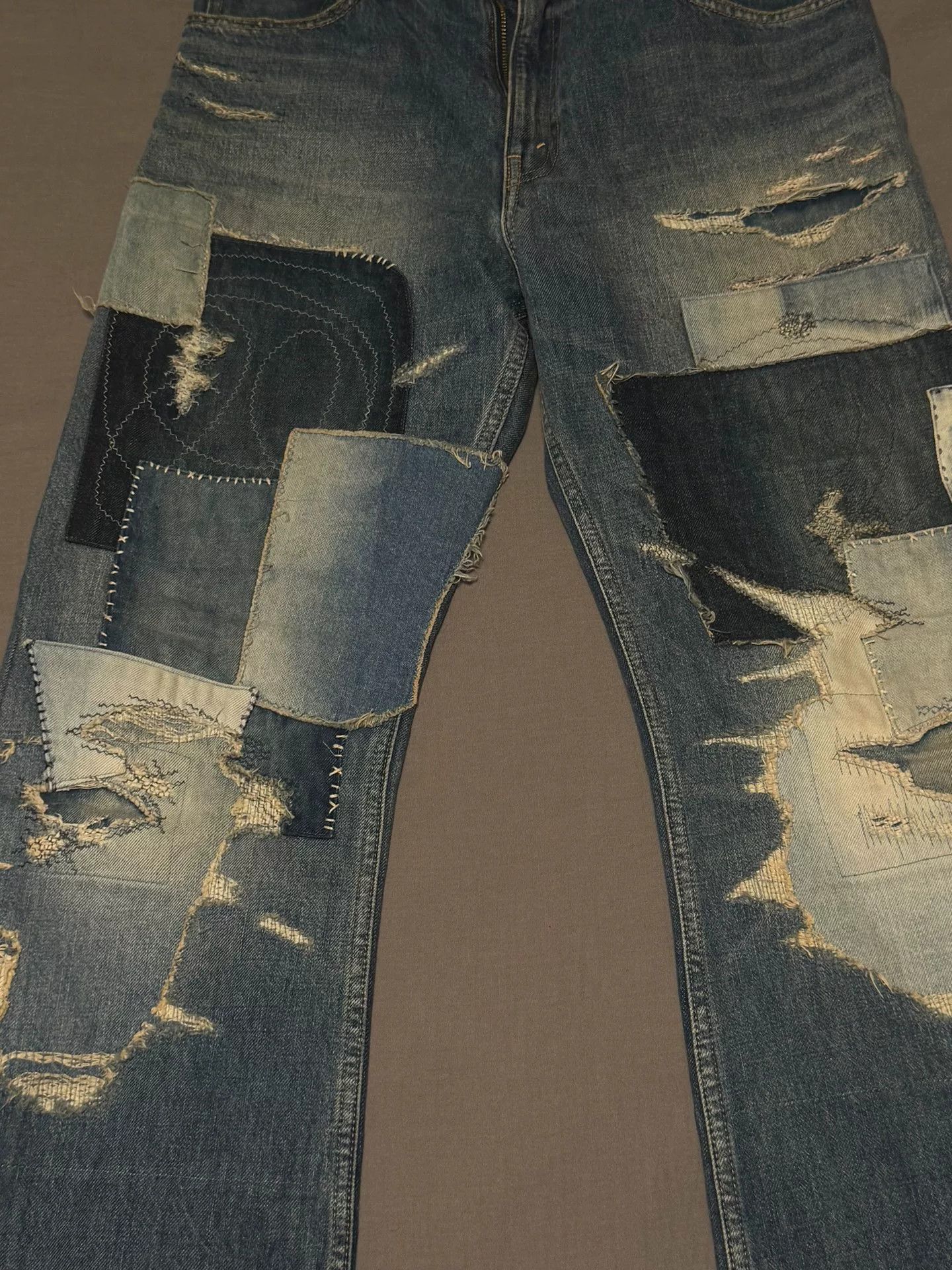 Kapital Kountry KAPITAL KOUNTRY Patchwork Denim Jeans Size 36 Size US 36 / EU 52 - 3 Thumbnail