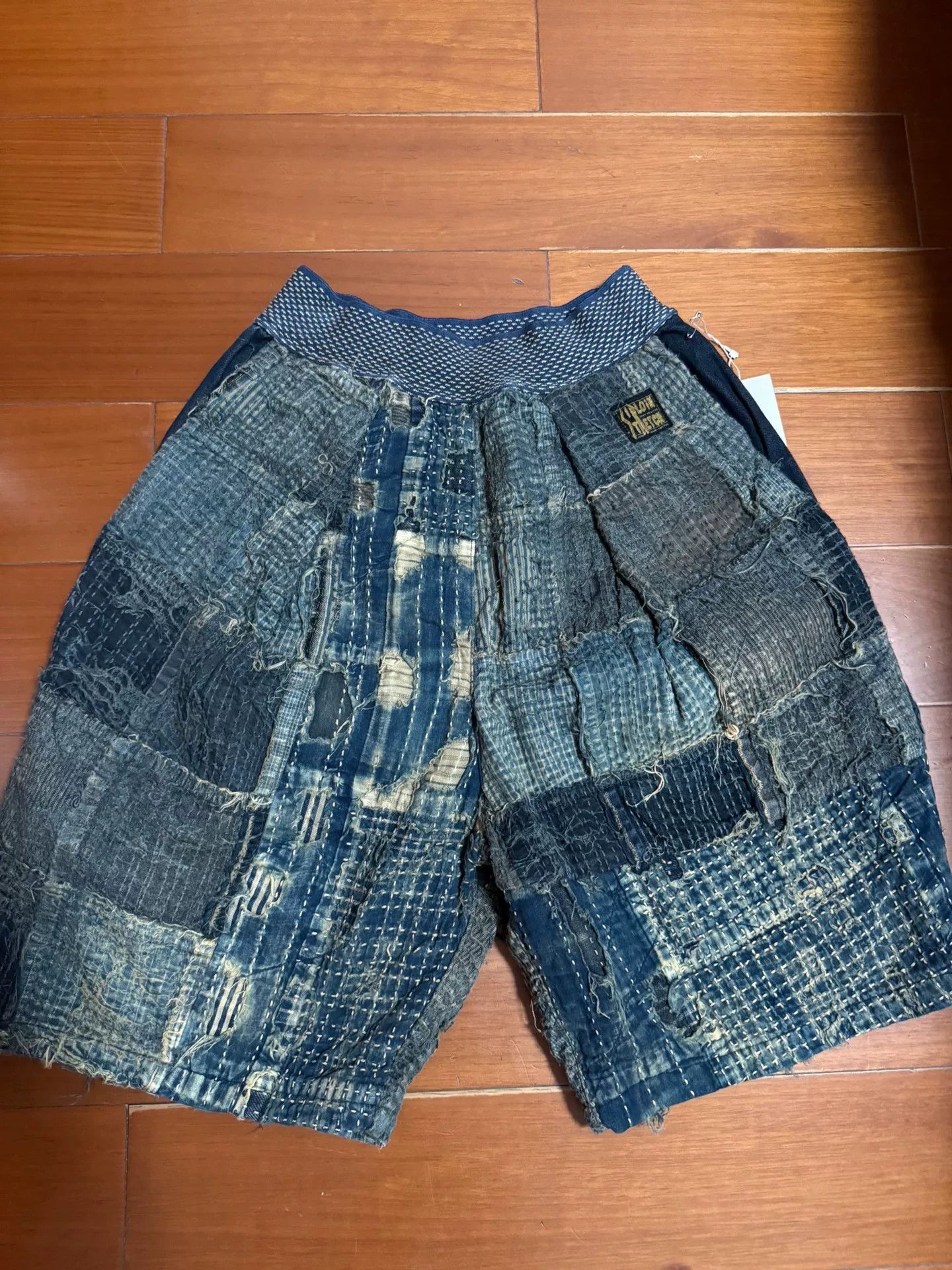 Kapital Kapital Boro Patchwork Shorts Size M Size US 32 / EU 48 - 3 Thumbnail