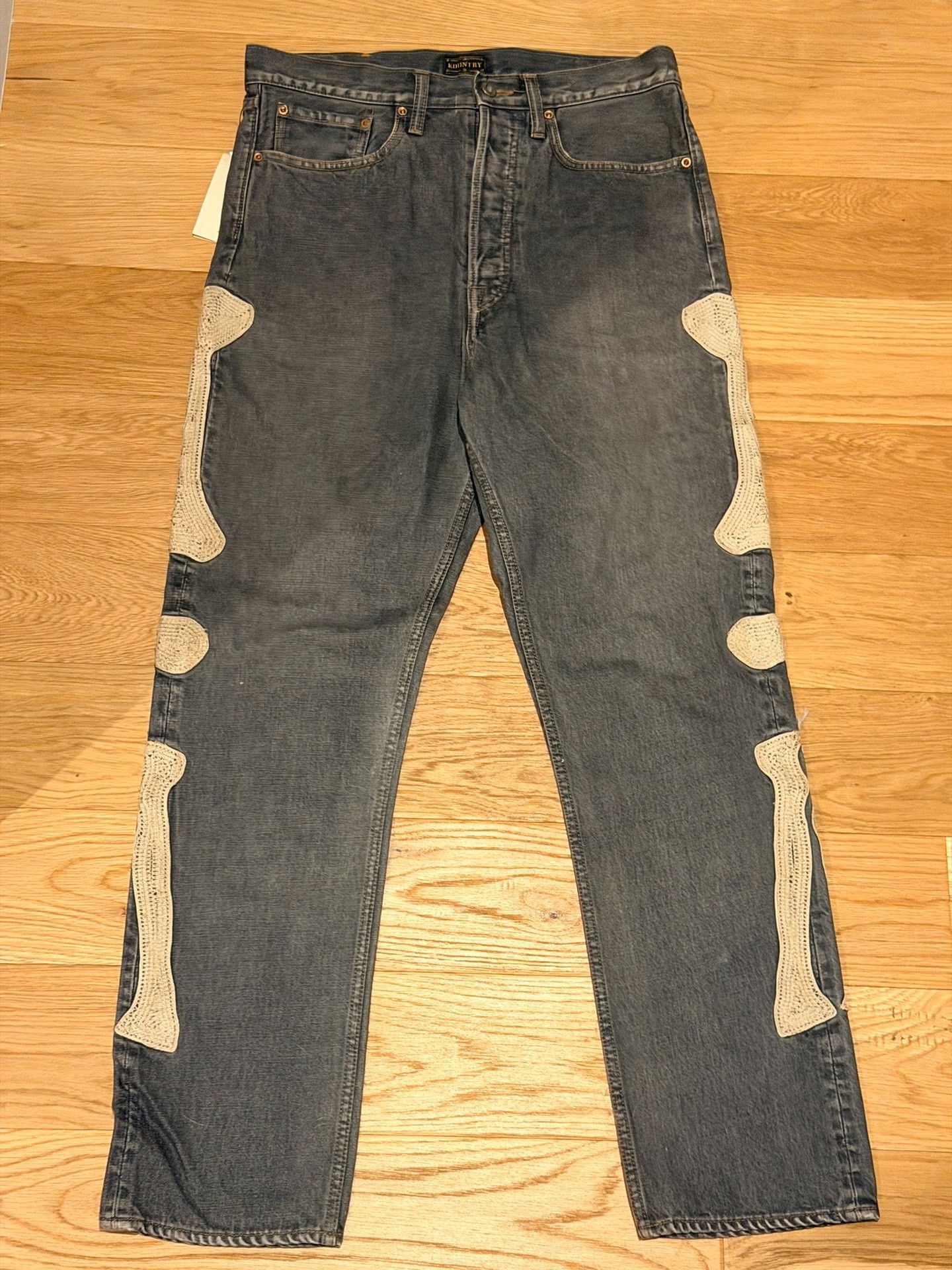Kapital Kapital Bone Patch Denim Jeans Size 32 Size US 32 / EU 48 - 2 Thumbnail
