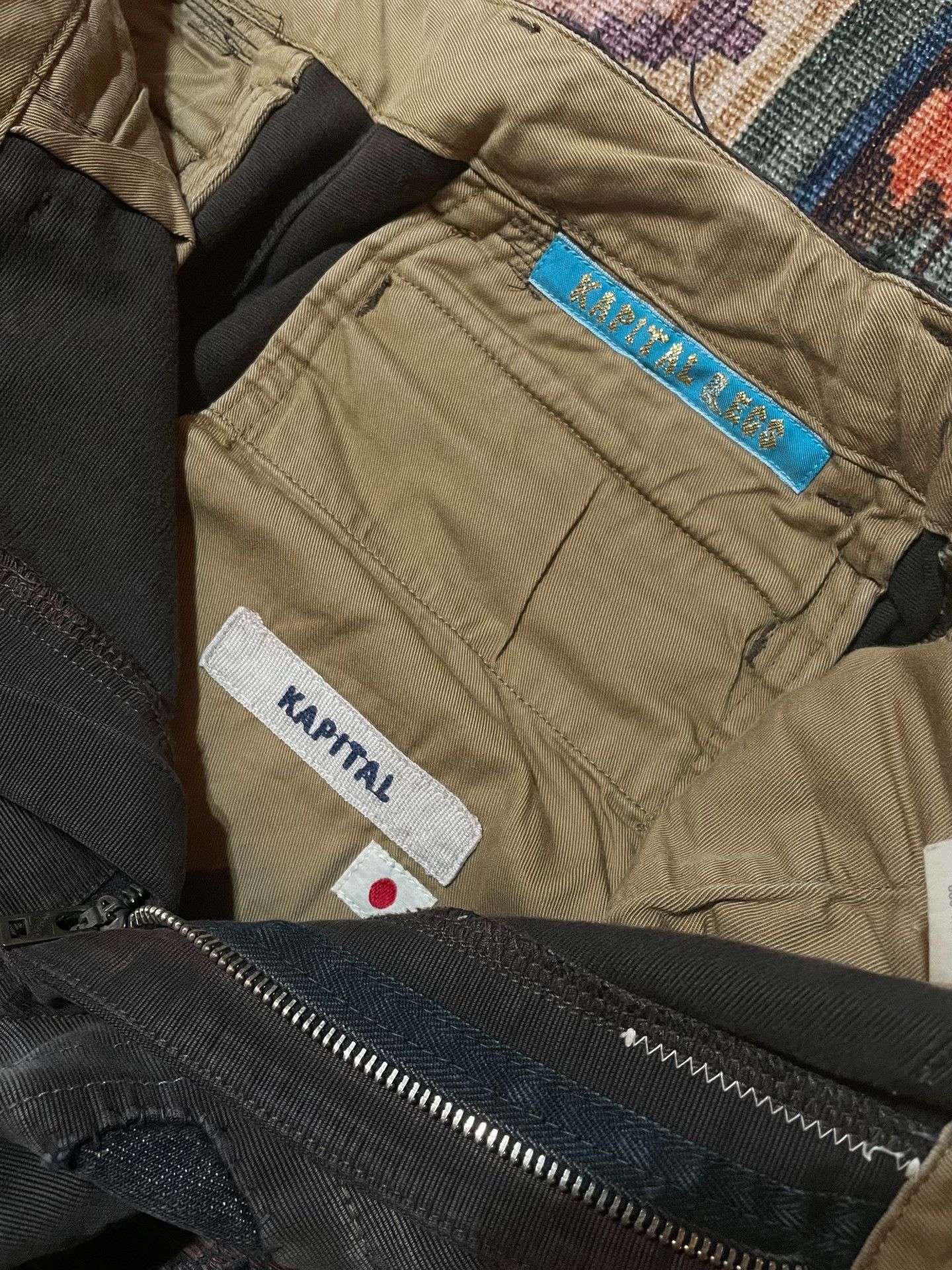 Kapital KAPITAL Mud Dyed Patchwork Casual Pants US 33 Size US 33 - 9 Thumbnail