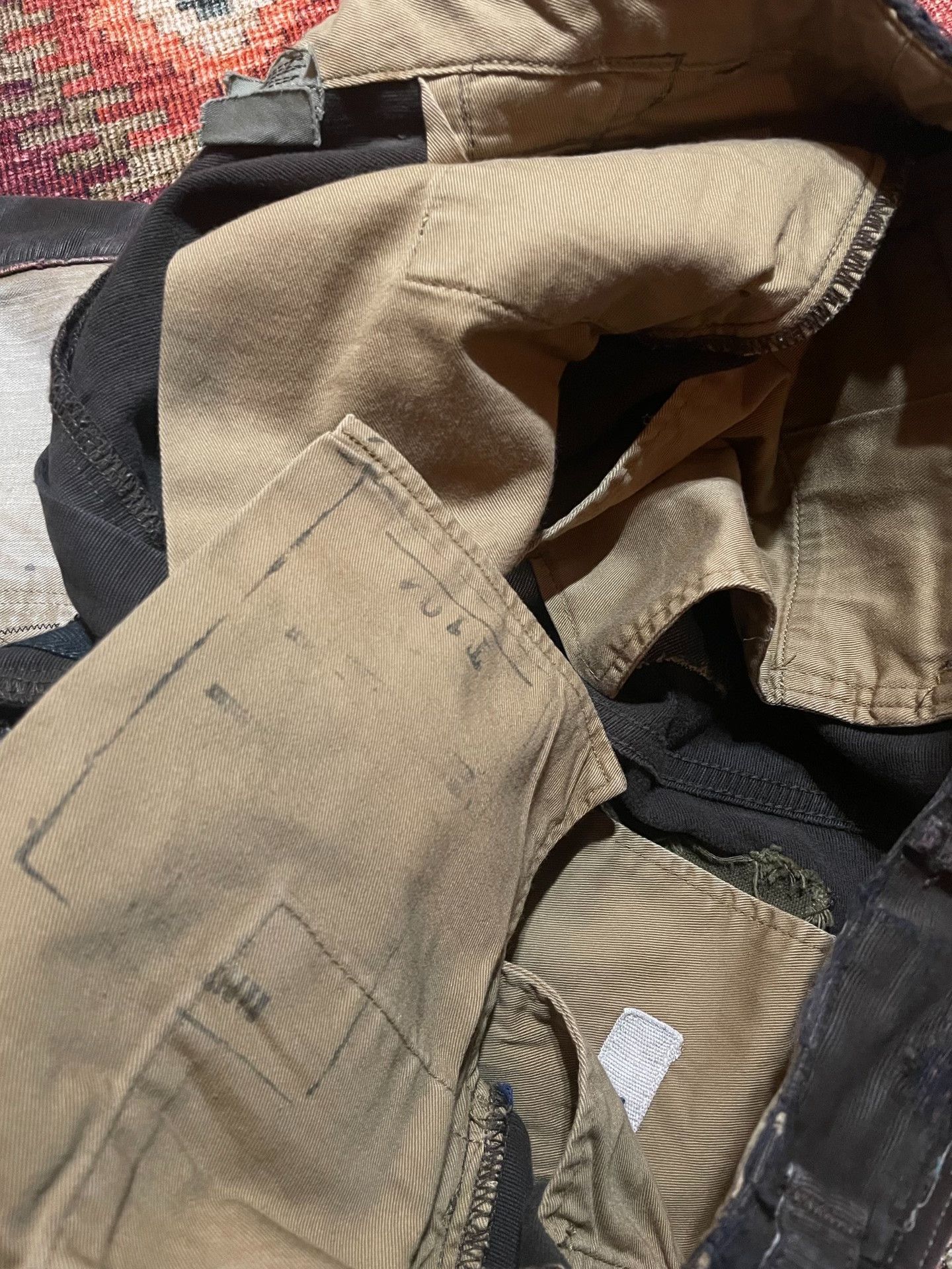Kapital KAPITAL Mud Dyed Patchwork Casual Pants US 33 Size US 33 - 8 Thumbnail