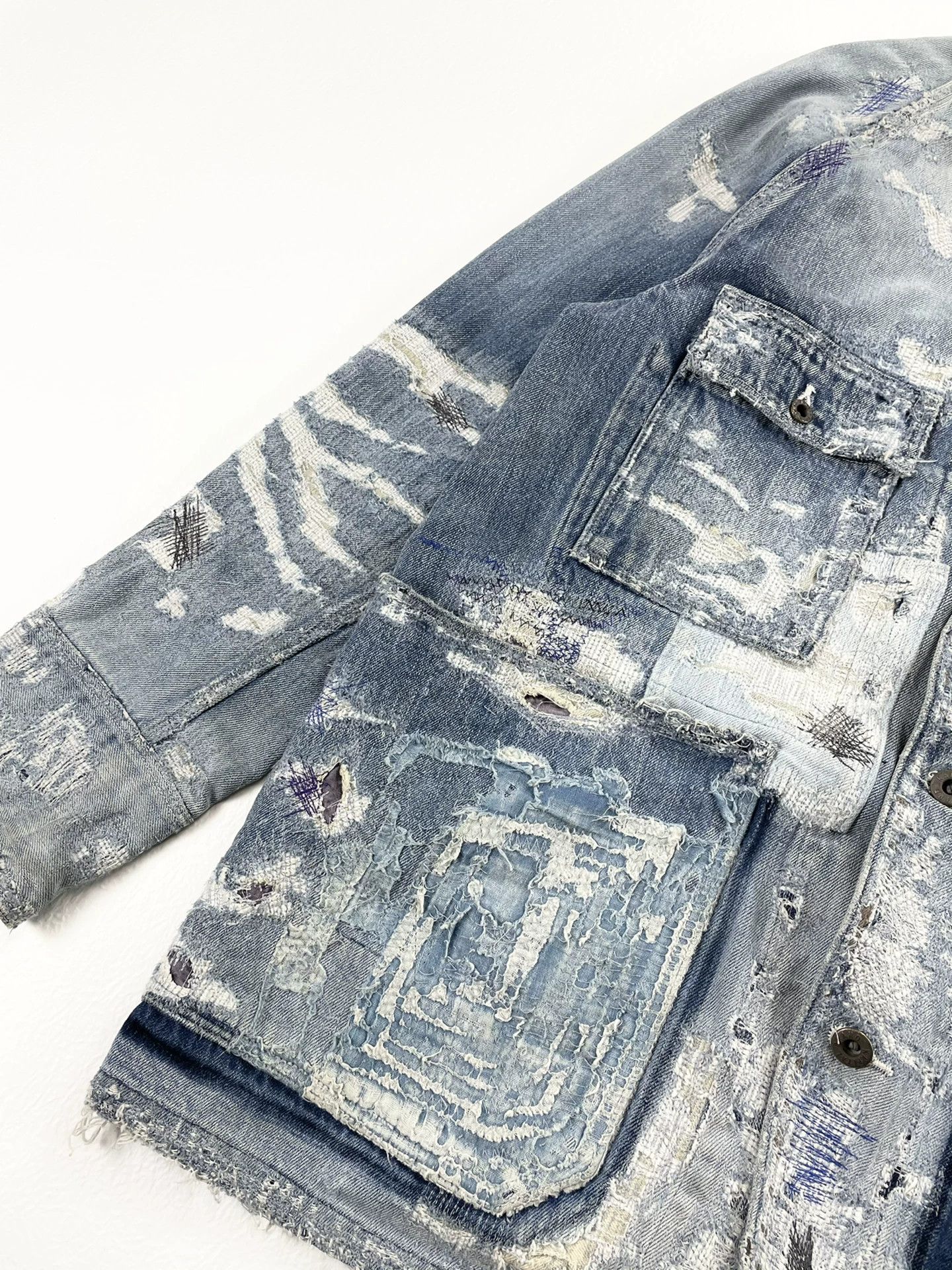 Kapital Kapital Kountry Boro Patchwork Denim Coverall Size L Size US L / EU 52-54 / 3 - 4 Thumbnail