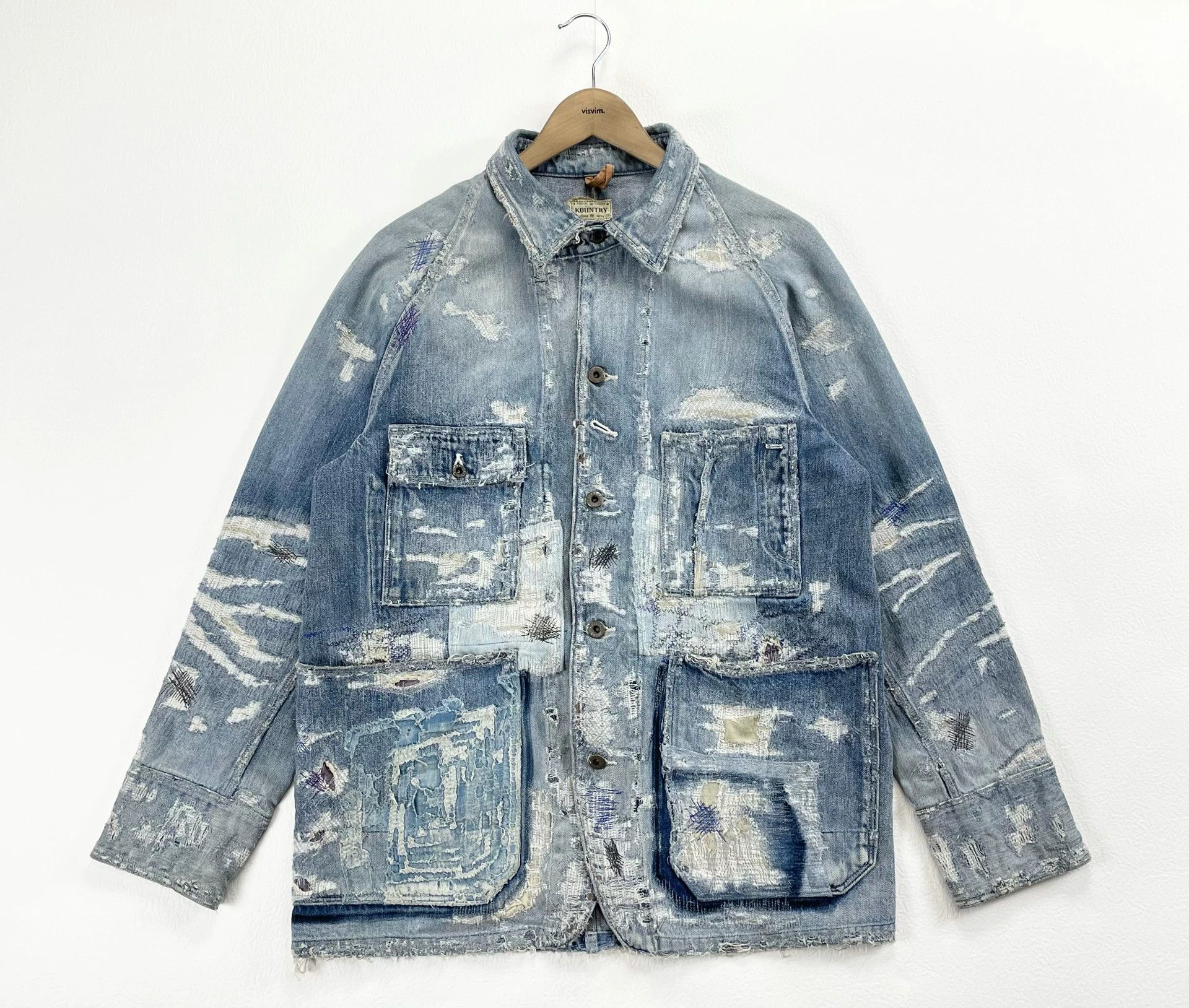 Kapital Kapital Kountry Boro Patchwork Denim Coverall Size L Size US L / EU 52-54 / 3 - 2 Thumbnail