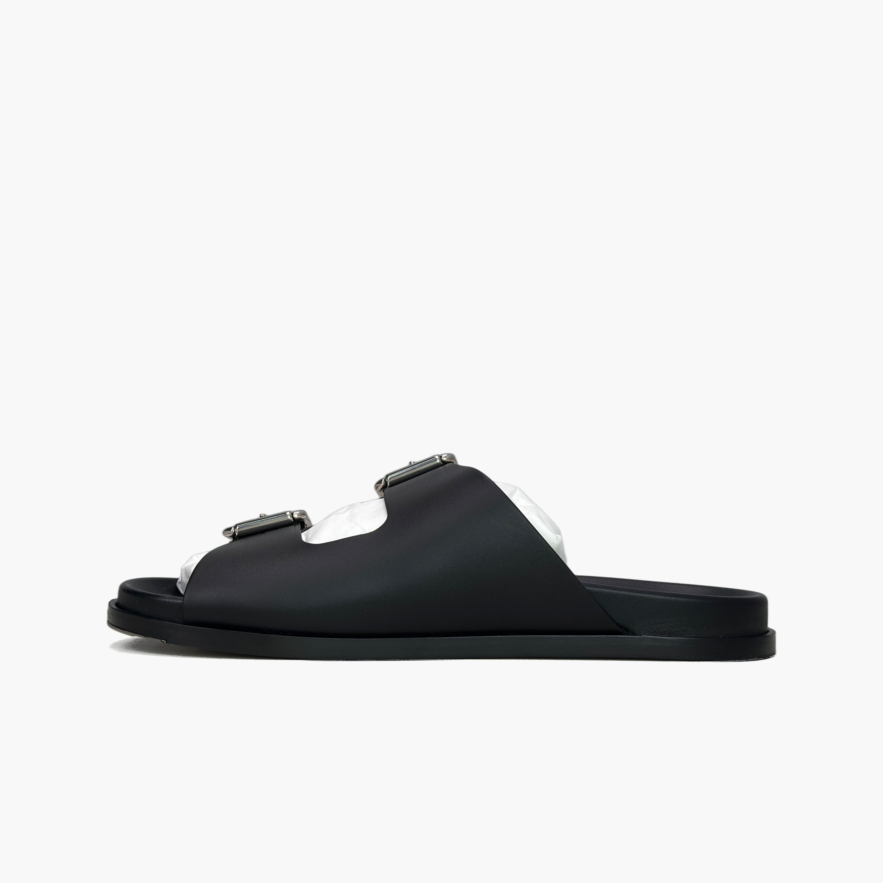 Gucci Gucci Black Leather Buckle Sandals Size 9 Size US 9 / EU 42 - 3 Thumbnail