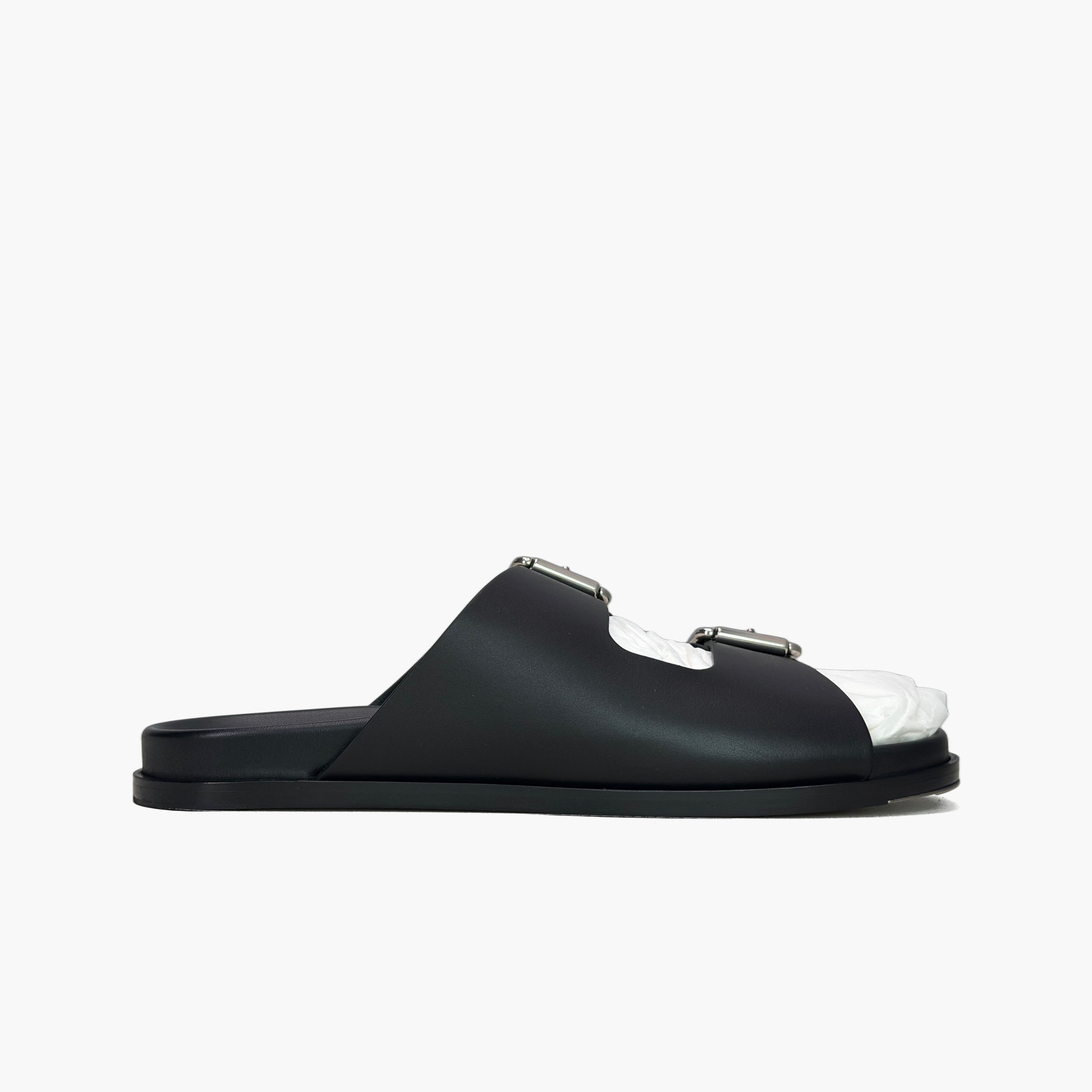 Gucci Gucci Black Leather Buckle Sandals Size 9 Size US 9 / EU 42 - 2 Thumbnail