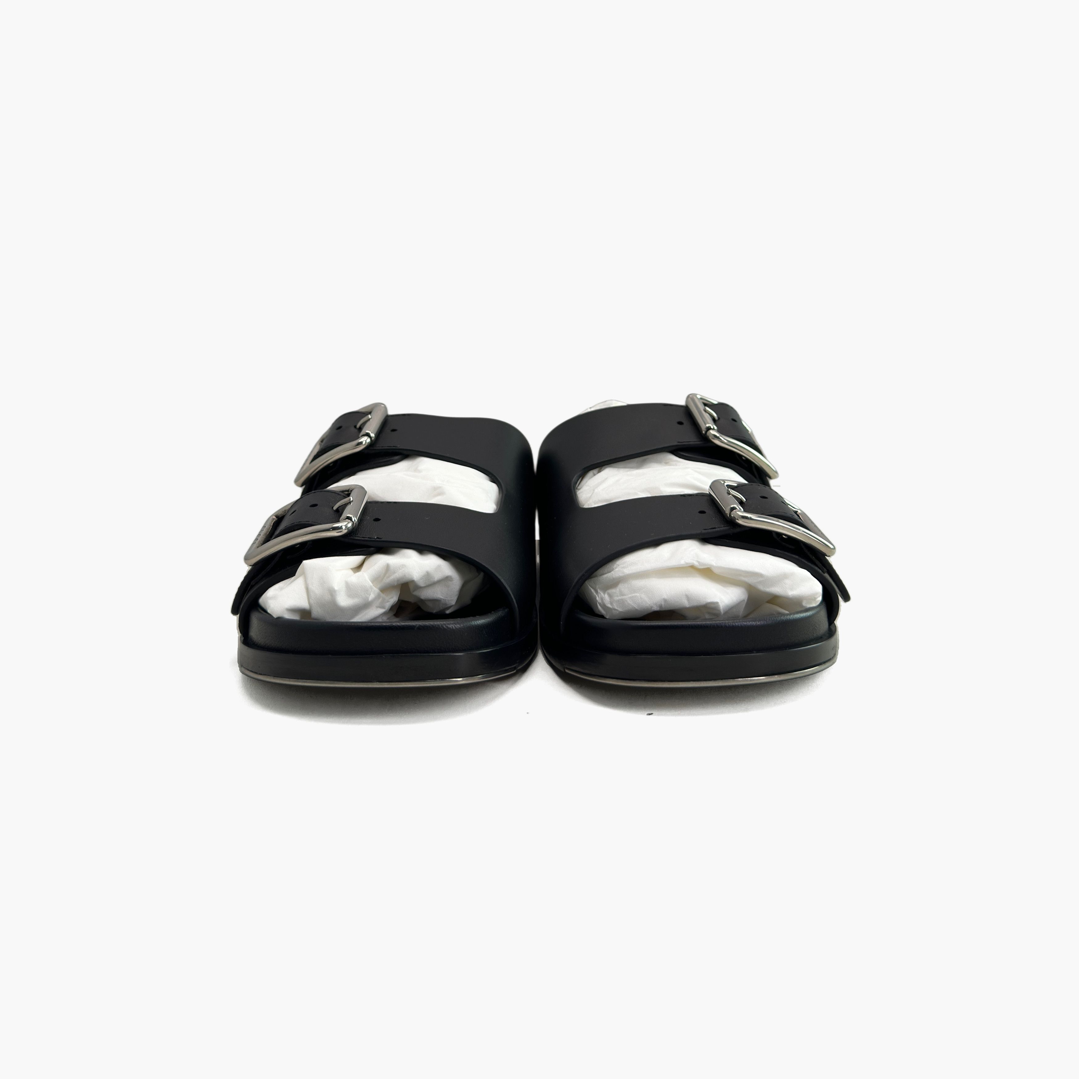Gucci Gucci Black Leather Buckle Sandals Size 9 Size US 9 / EU 42 - 5 Thumbnail