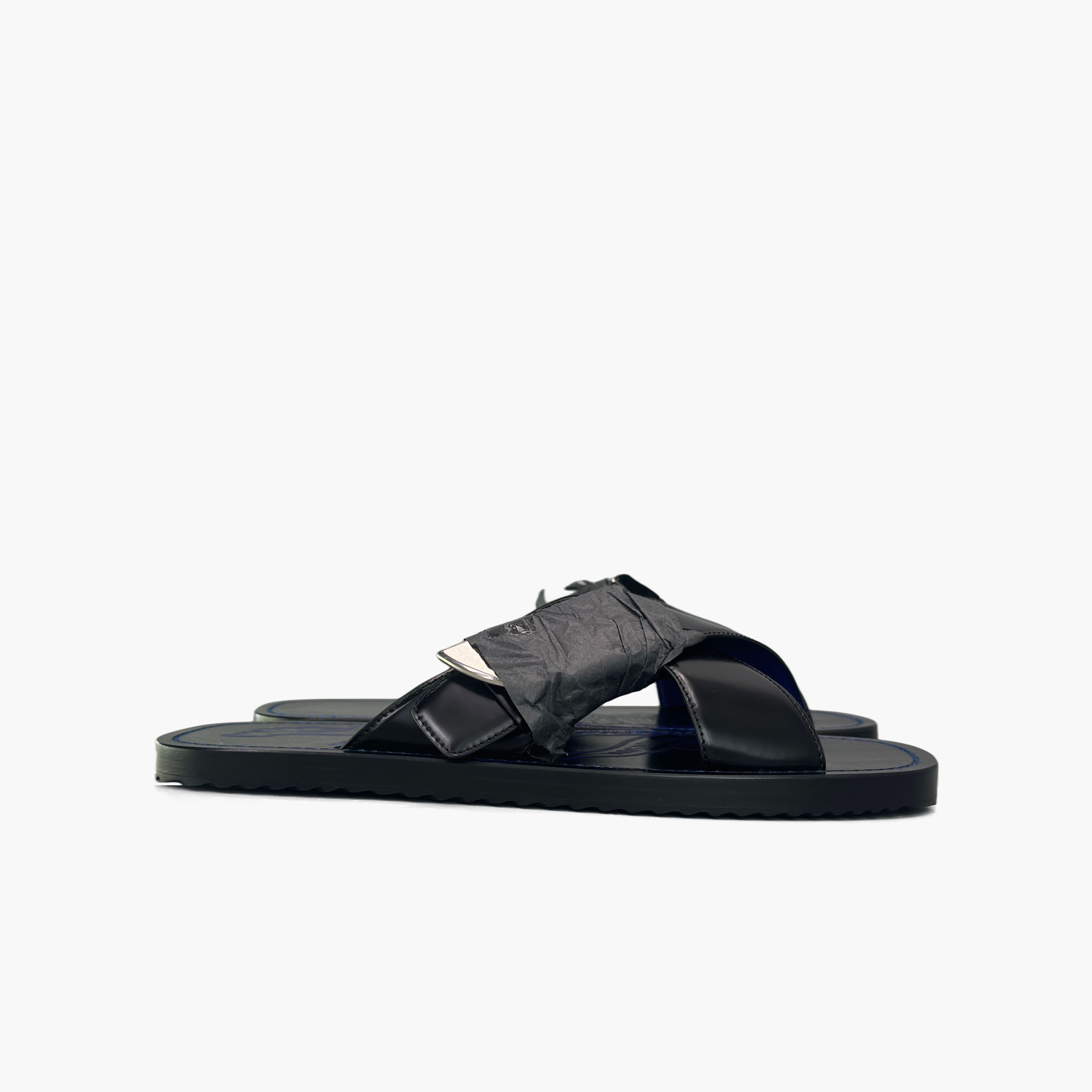 Burberry Burberry Shield Leather Sandals Size 40 Size US 7 / EU 40 - 4 Thumbnail