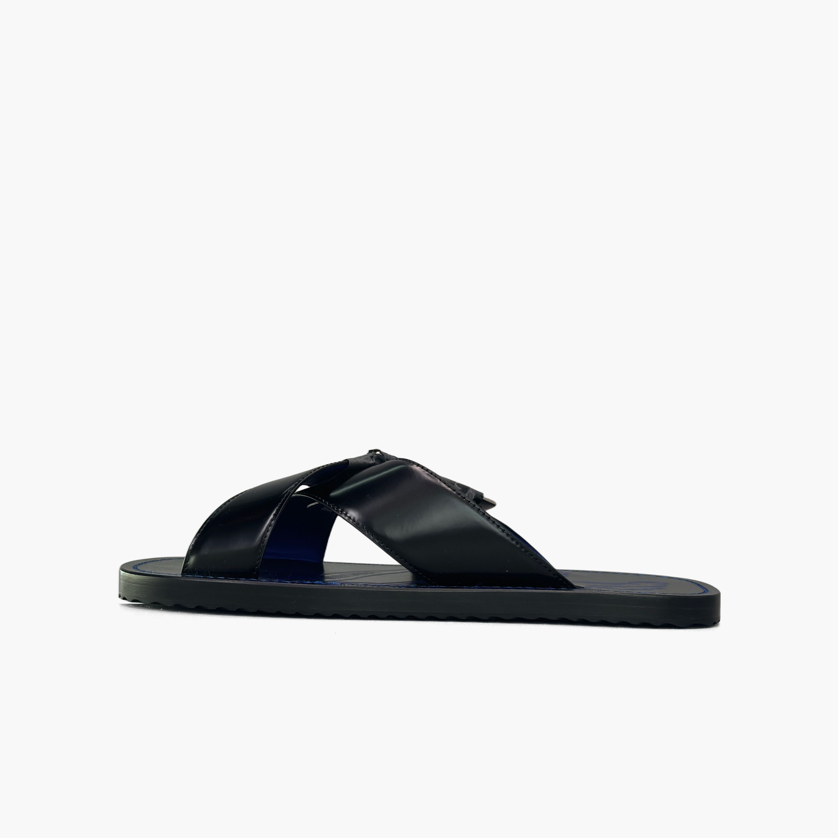 Burberry Burberry Shield Leather Sandals Size 40 Size US 7 / EU 40 - 3 Thumbnail
