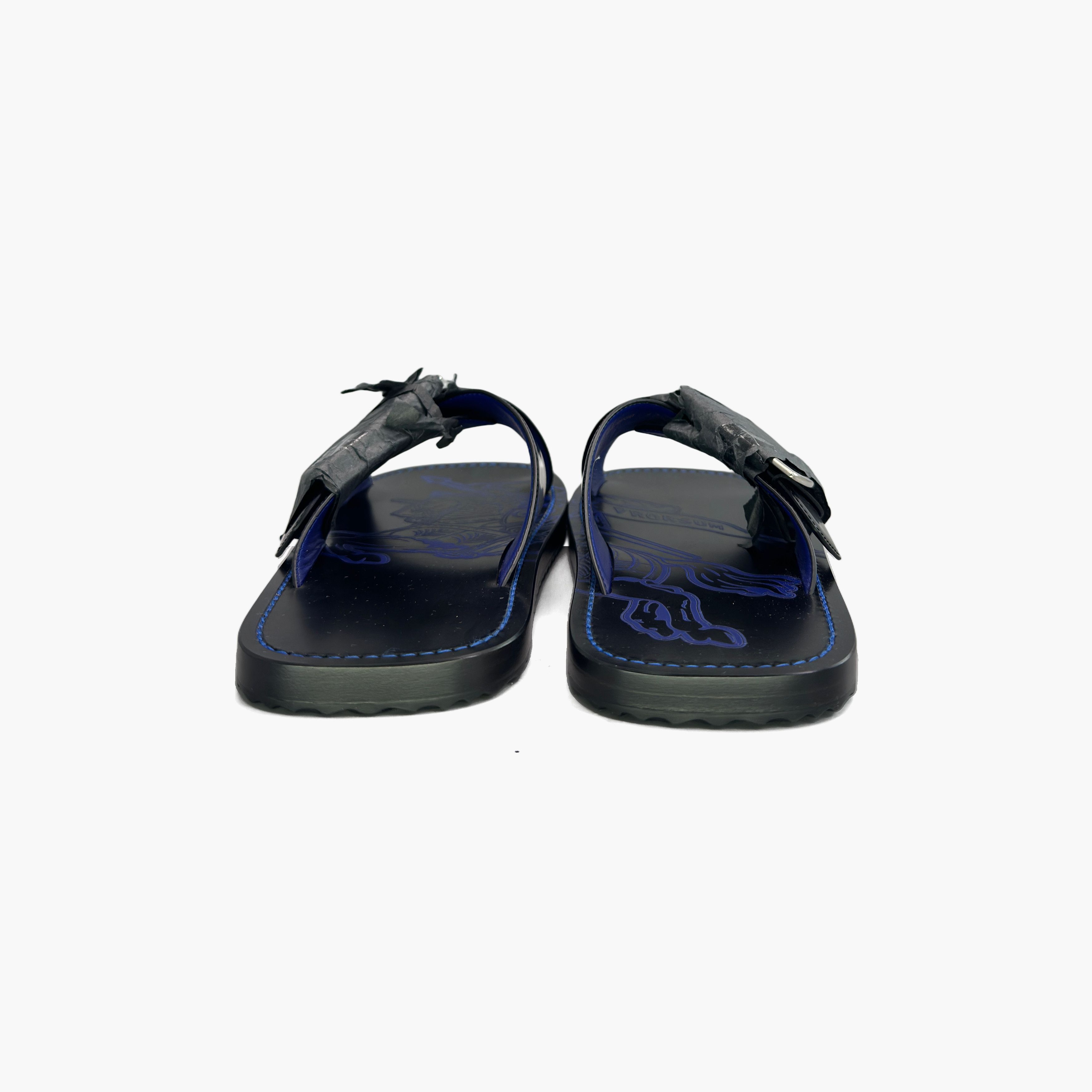 Burberry Burberry Shield Leather Sandals Size 40 Size US 7 / EU 40 - 6 Thumbnail