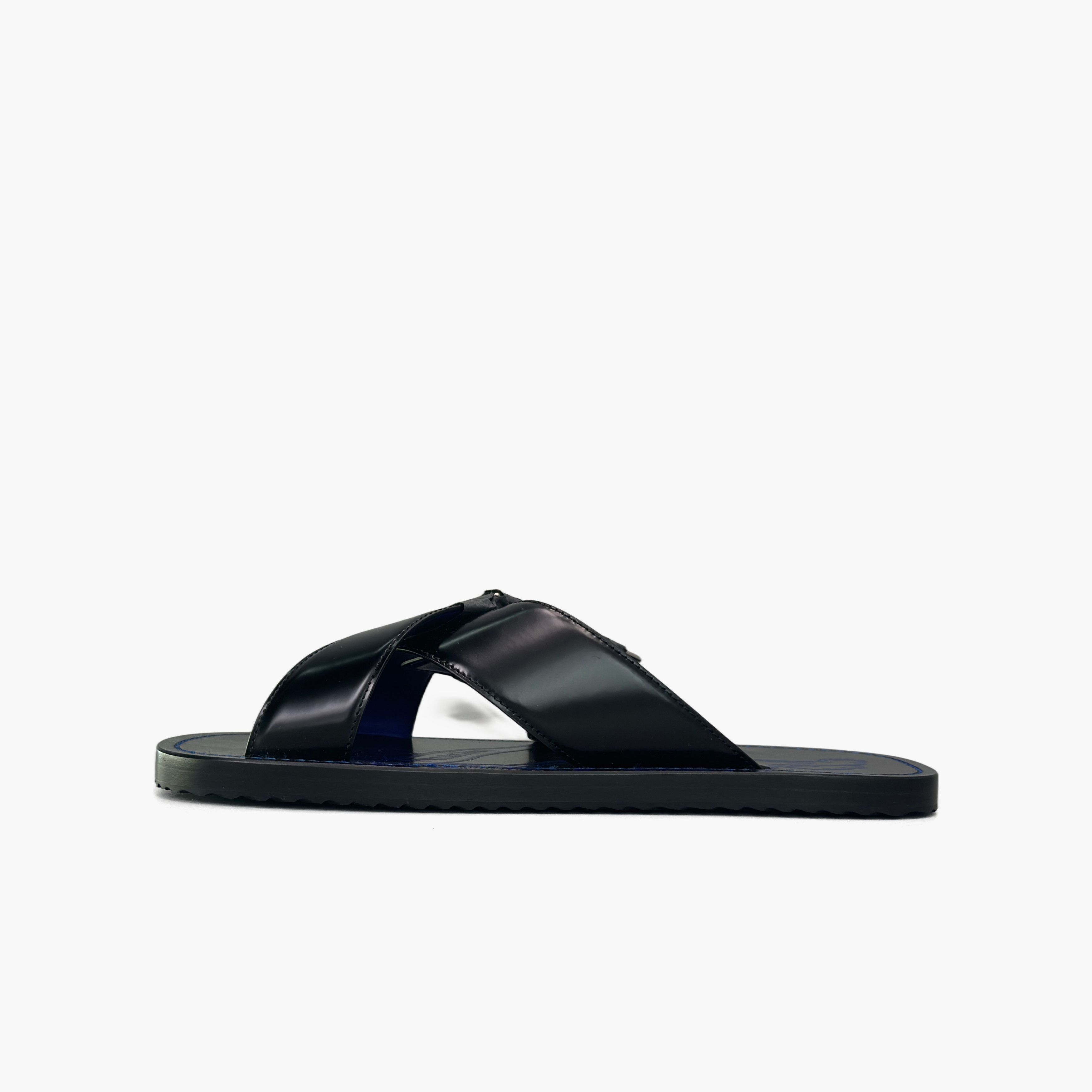 Burberry Burberry Shield Leather Sandals Size 40 Size US 7 / EU 40 - 7 Thumbnail