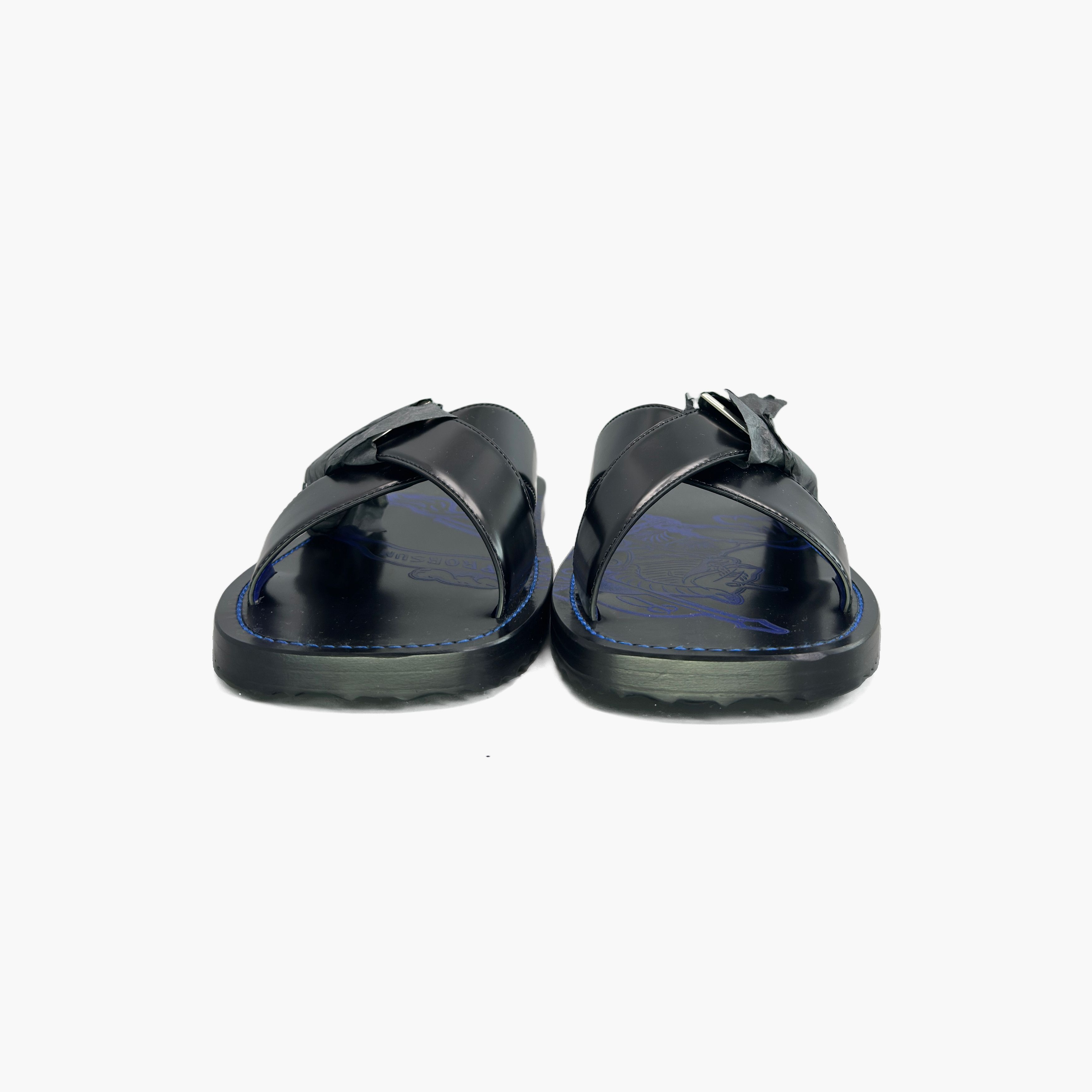 Burberry Burberry Shield Leather Sandals Size 40 Size US 7 / EU 40 - 5 Thumbnail