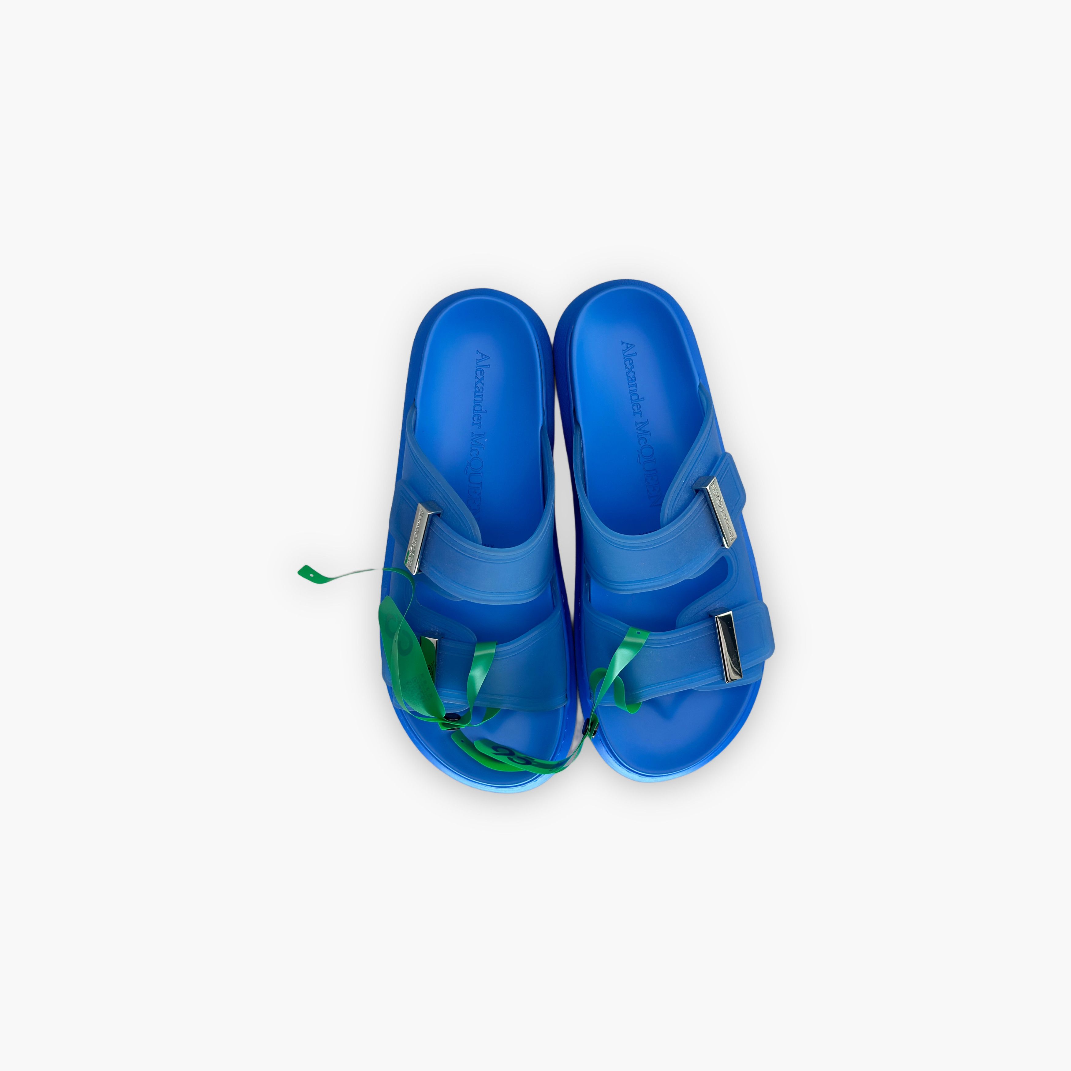Alexander McQueen Alexander McQueen Blue Rubber Sandals US 7 Size US 7 / EU 40 - 9 Thumbnail