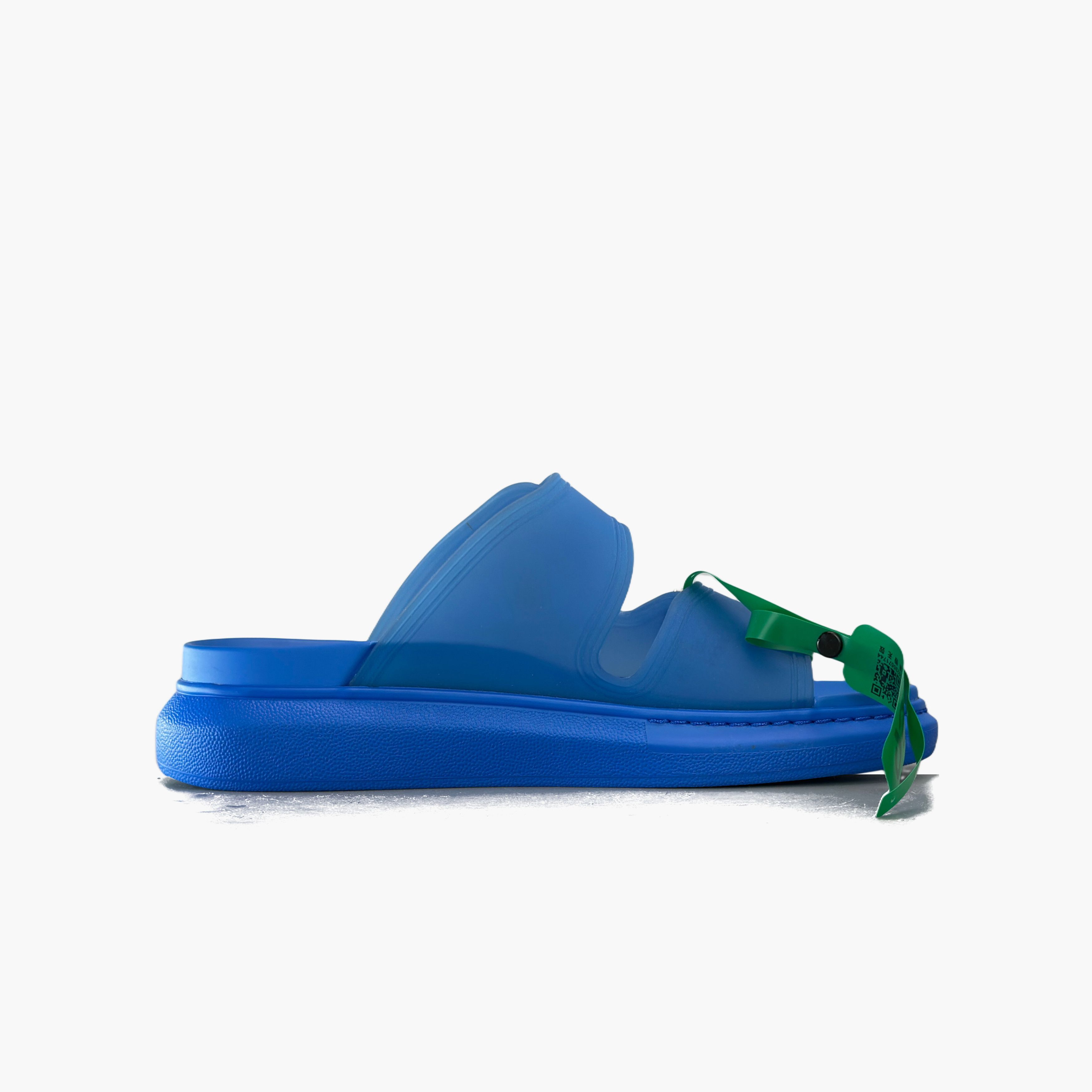 Alexander McQueen Alexander McQueen Blue Rubber Sandals US 7 Size US 7 / EU 40 - 2 Thumbnail