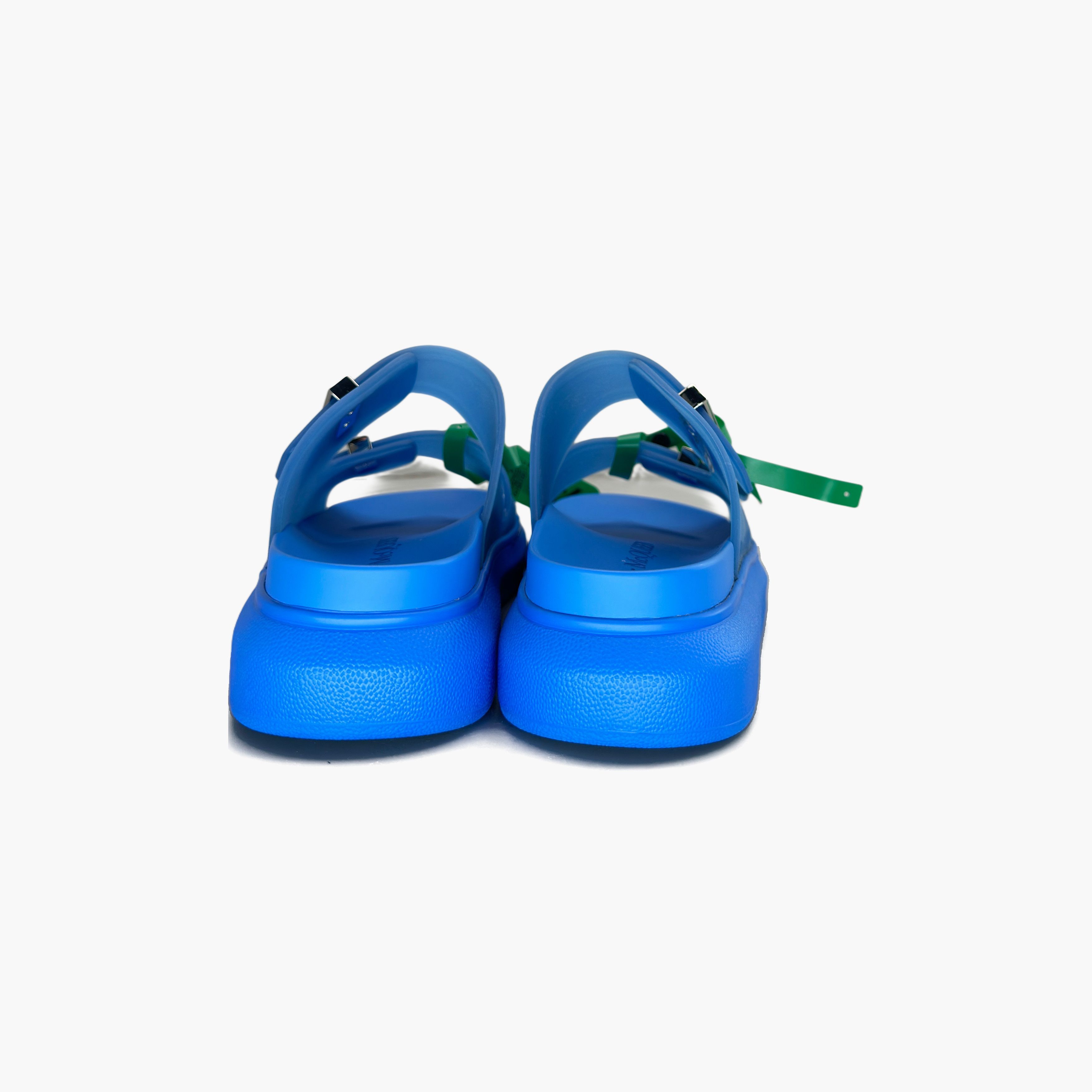 Alexander McQueen Alexander McQueen Blue Rubber Sandals US 7 Size US 7 / EU 40 - 6 Thumbnail