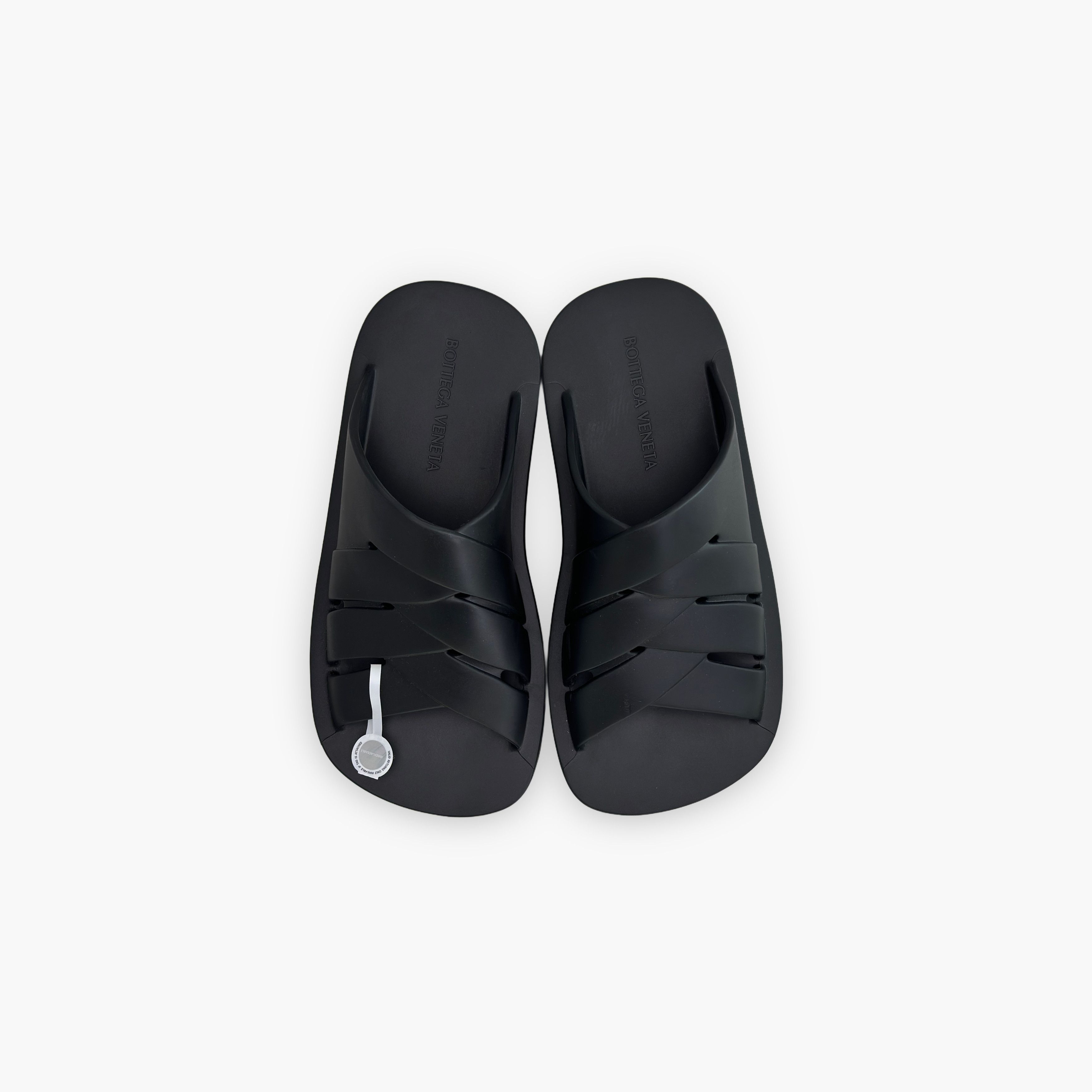 Bottega Veneta Bottega Veneta Black Rubber Slides Size 41 Size US 8 / EU 41 - 9 Thumbnail