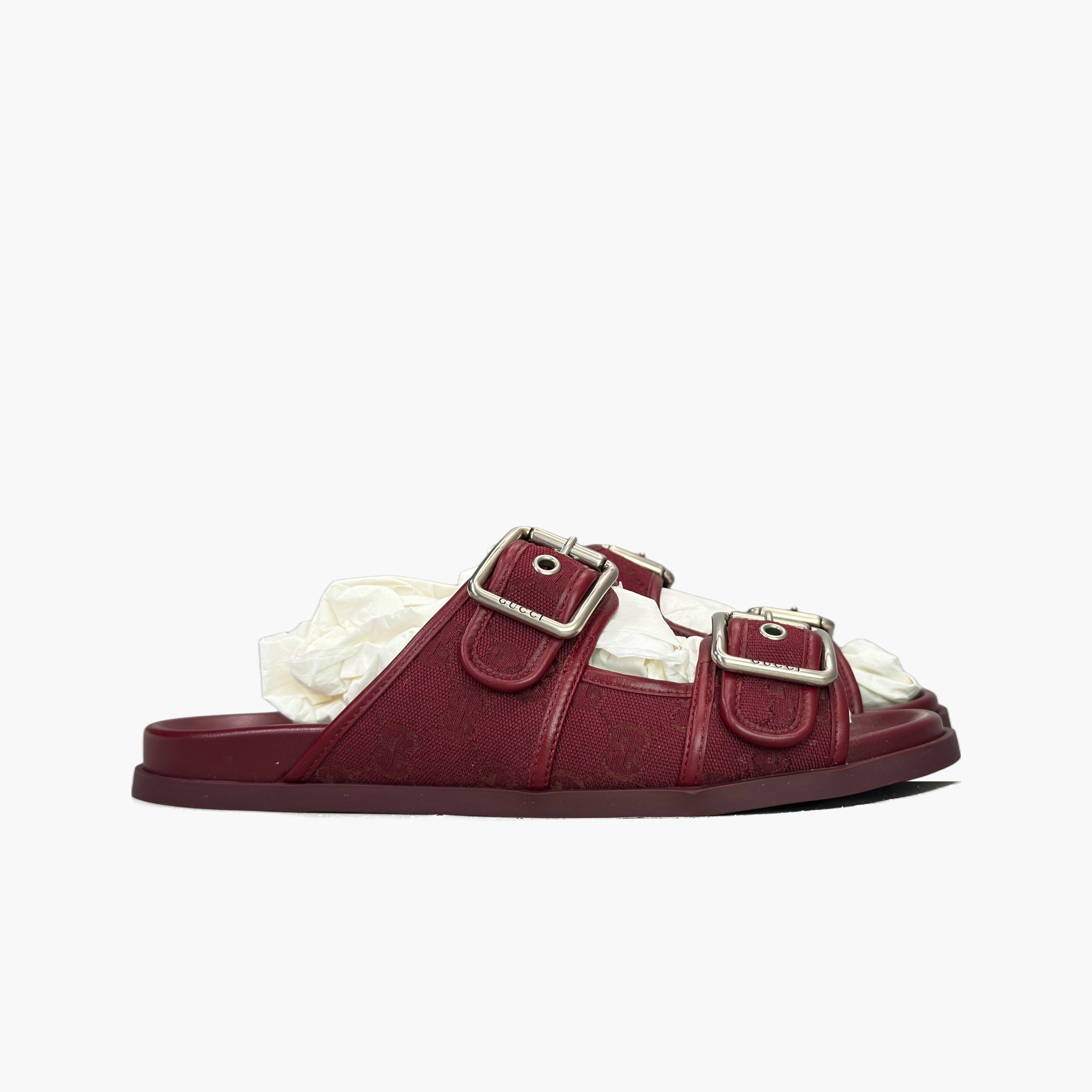 Gucci Gucci Monogram Buckle Sandals Size 9 Size US 9 / EU 42 - 4 Thumbnail