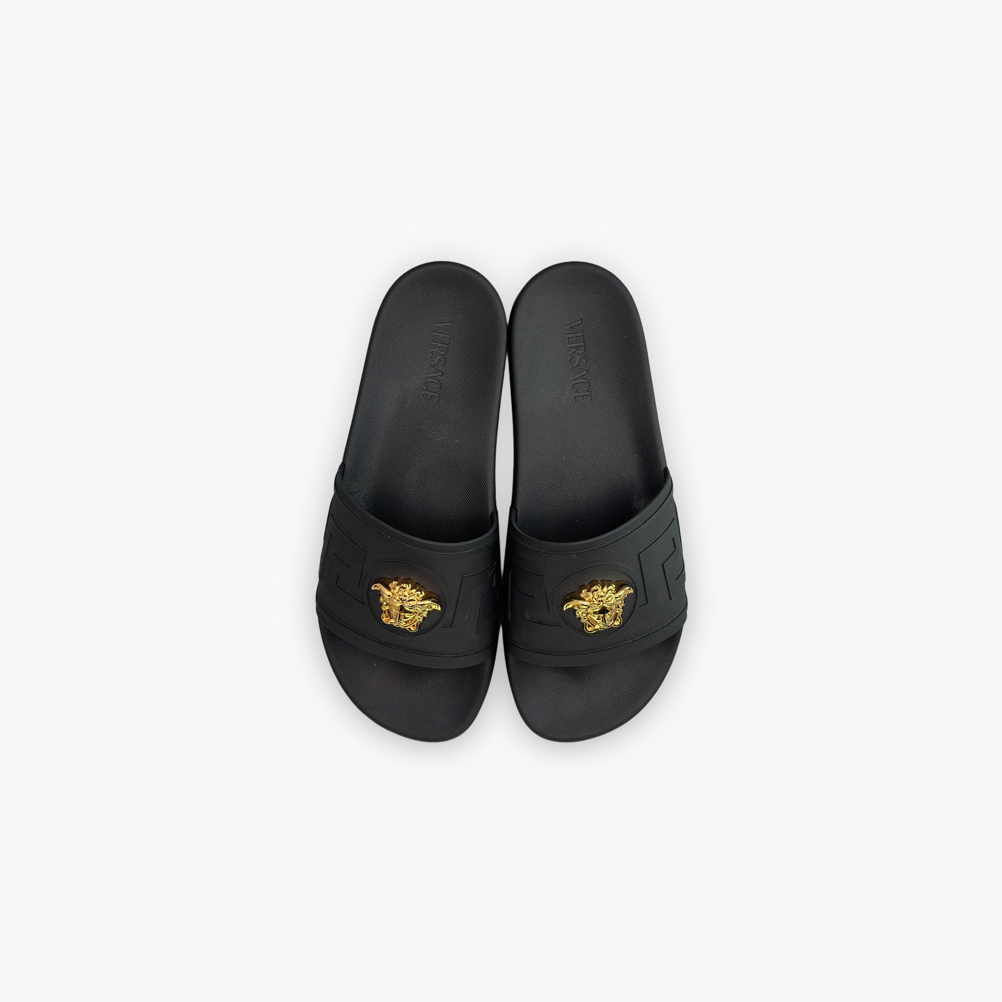 Versace Versace La Medusa Greek Key Slides Size 43 Size US 10 / EU 43 - 9 Thumbnail